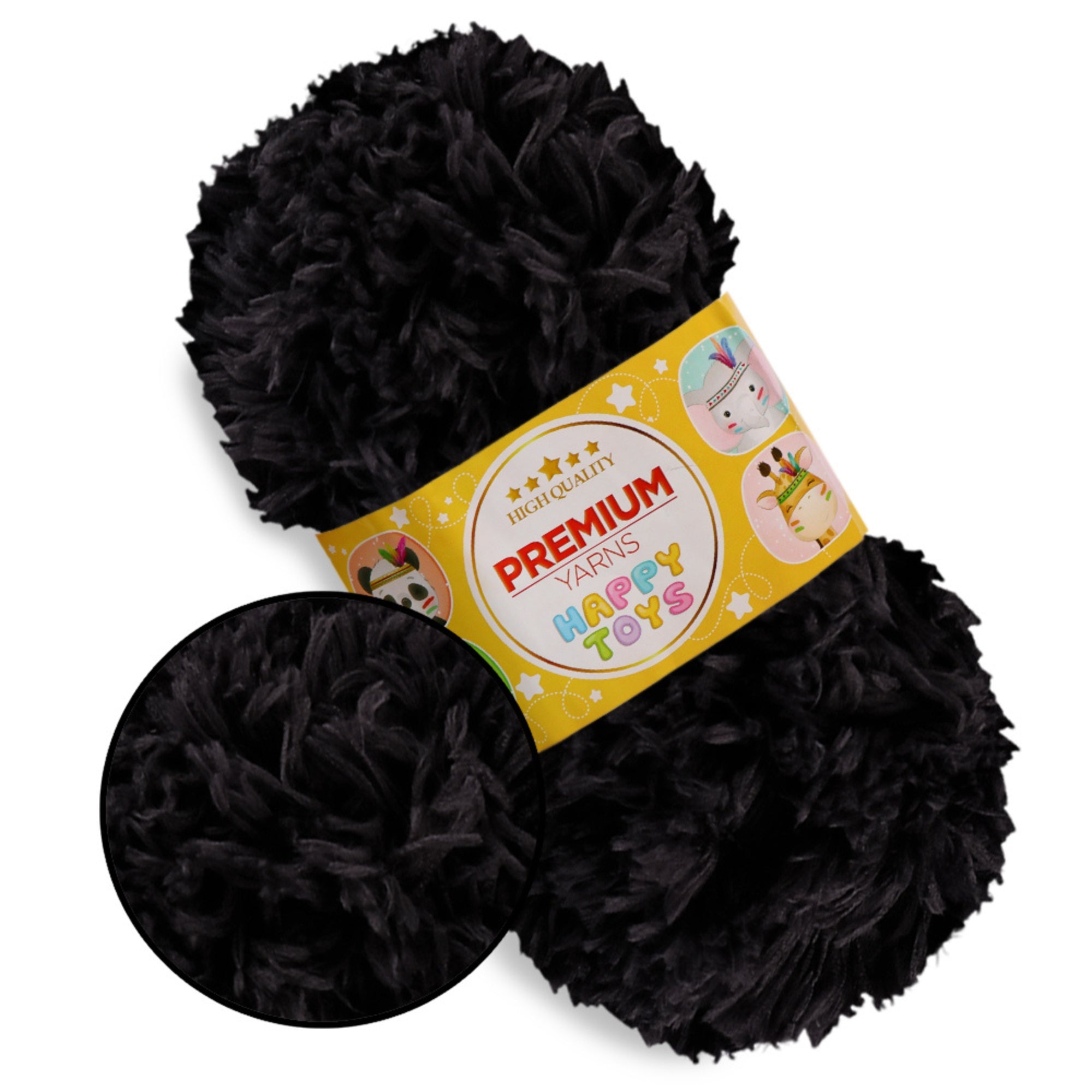 Premium Yarn Happy Toys, 5 colors, 3.5 oz / 44 yds