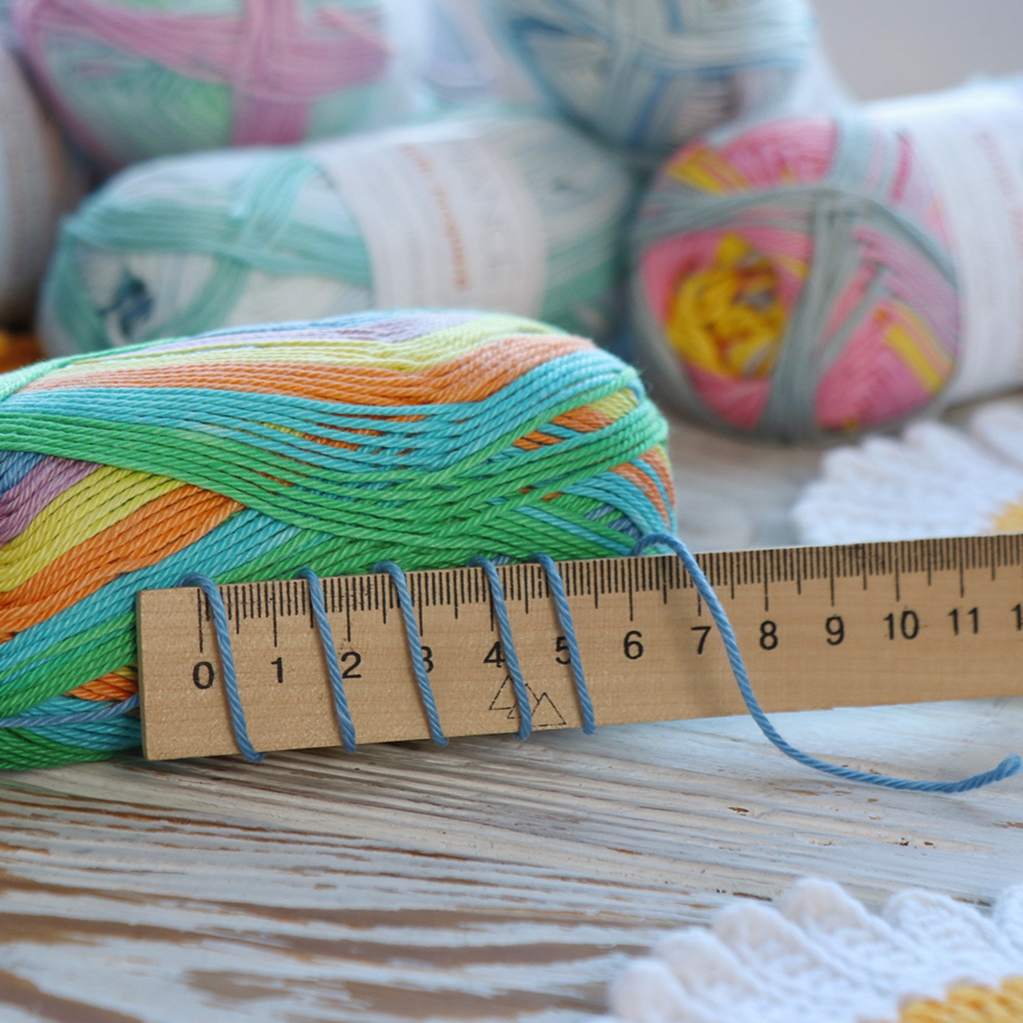 Сotton Queen Multi Jacquard, 8 colors, 1.76 oz / 186 yds