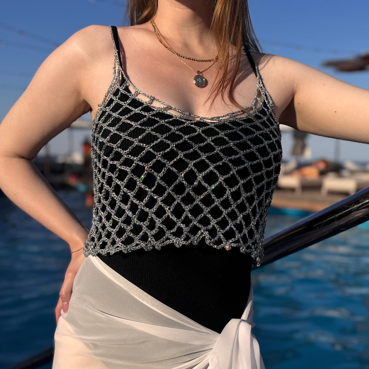 MESH TOP Crochet Pattern (skill level intermediate)