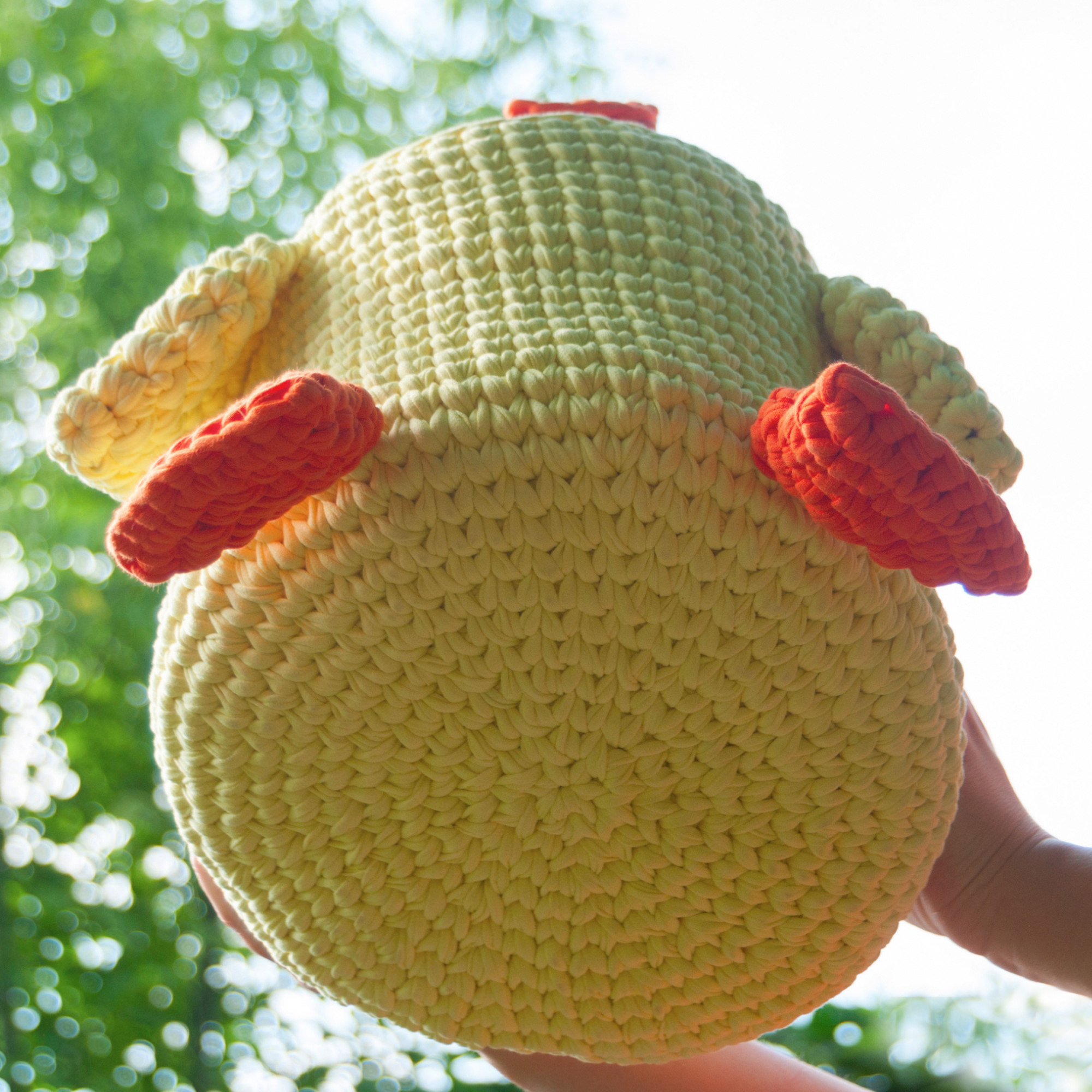 DUCK BASKET Crochet Pattern (skill level beginner)
