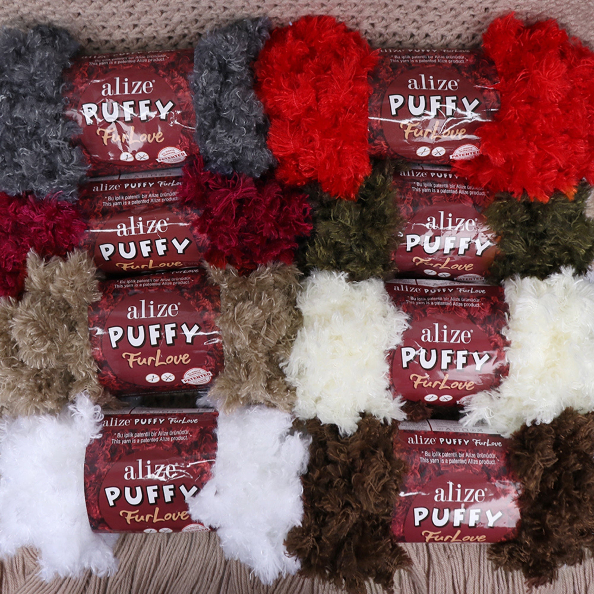 Alize Puffy Furlove 9 colors, 3.5 oz / 6.8 yds