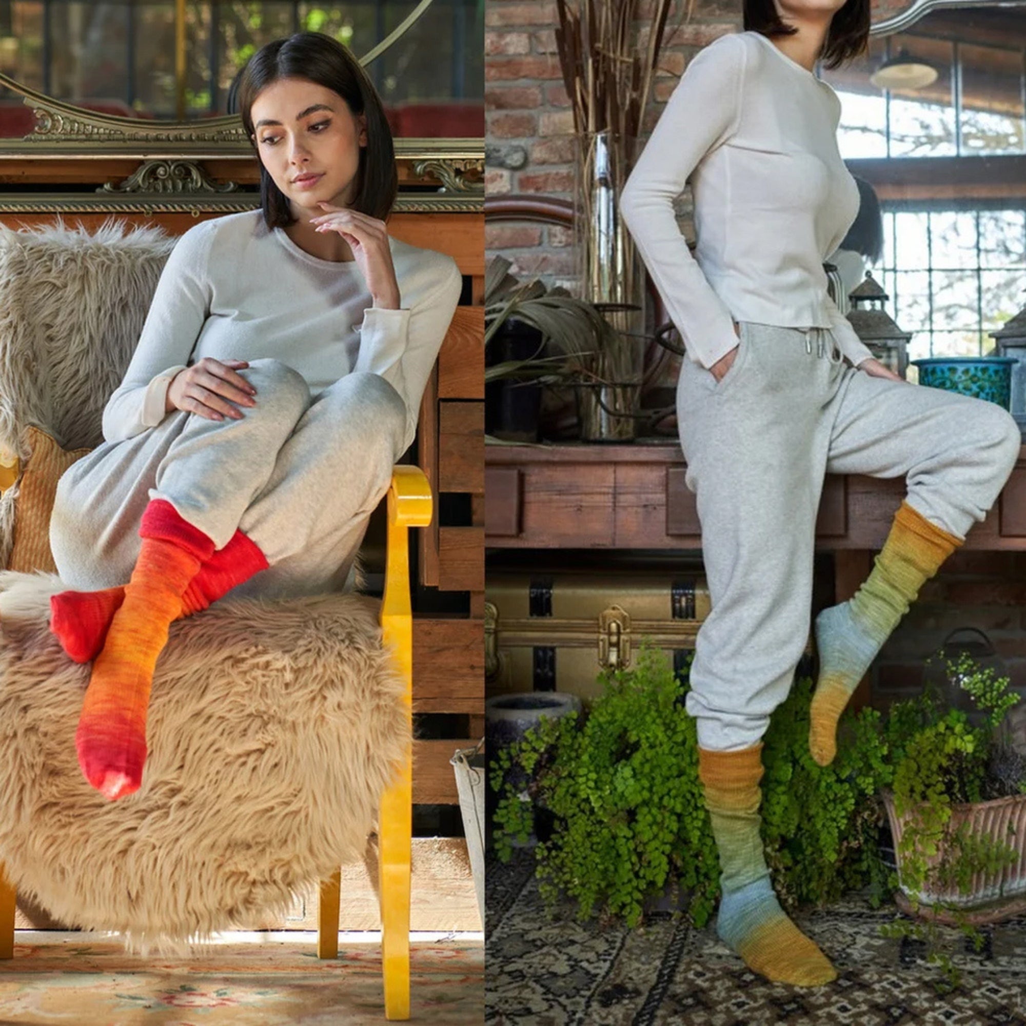 Laines du Nord Art Socks, 4 colors, 3.53 oz / 459 yds