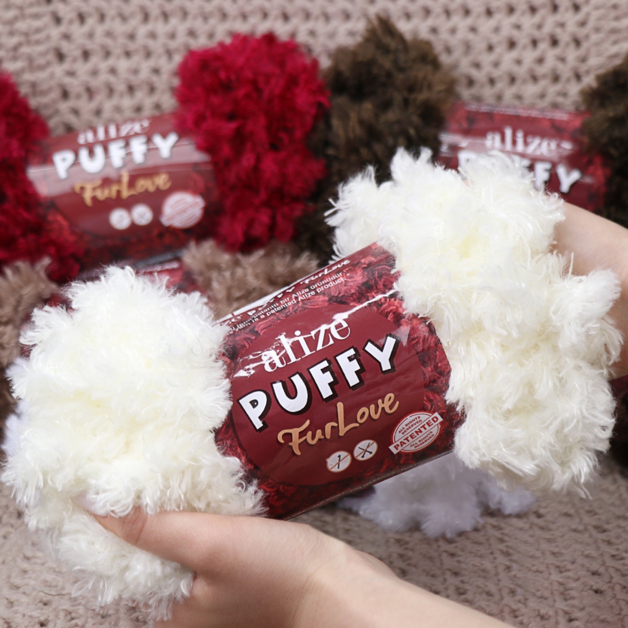 Alize Puffy Furlove 9 colors, 3.5 oz / 6.8 yds