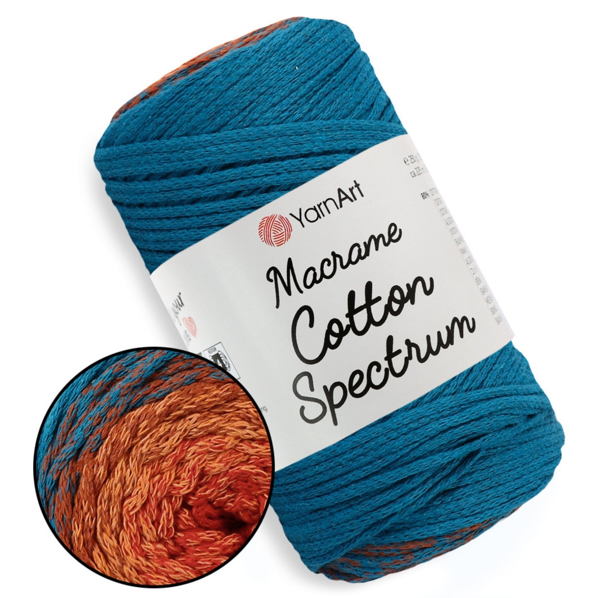 YarnArt Macrame Cotton Spectrum, 18 colors, 8.8 oz / 246 yds