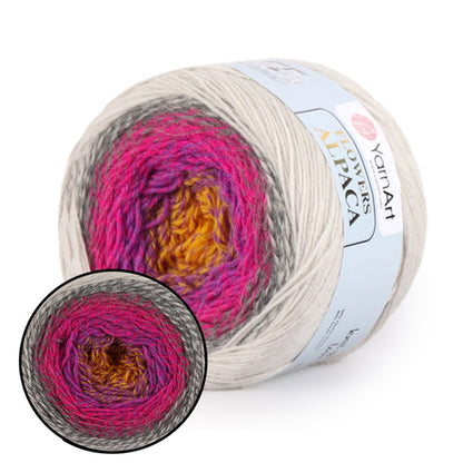 YarnArt Flowers Alpaca, 32 solors, 8.8 oz / 1028 yds