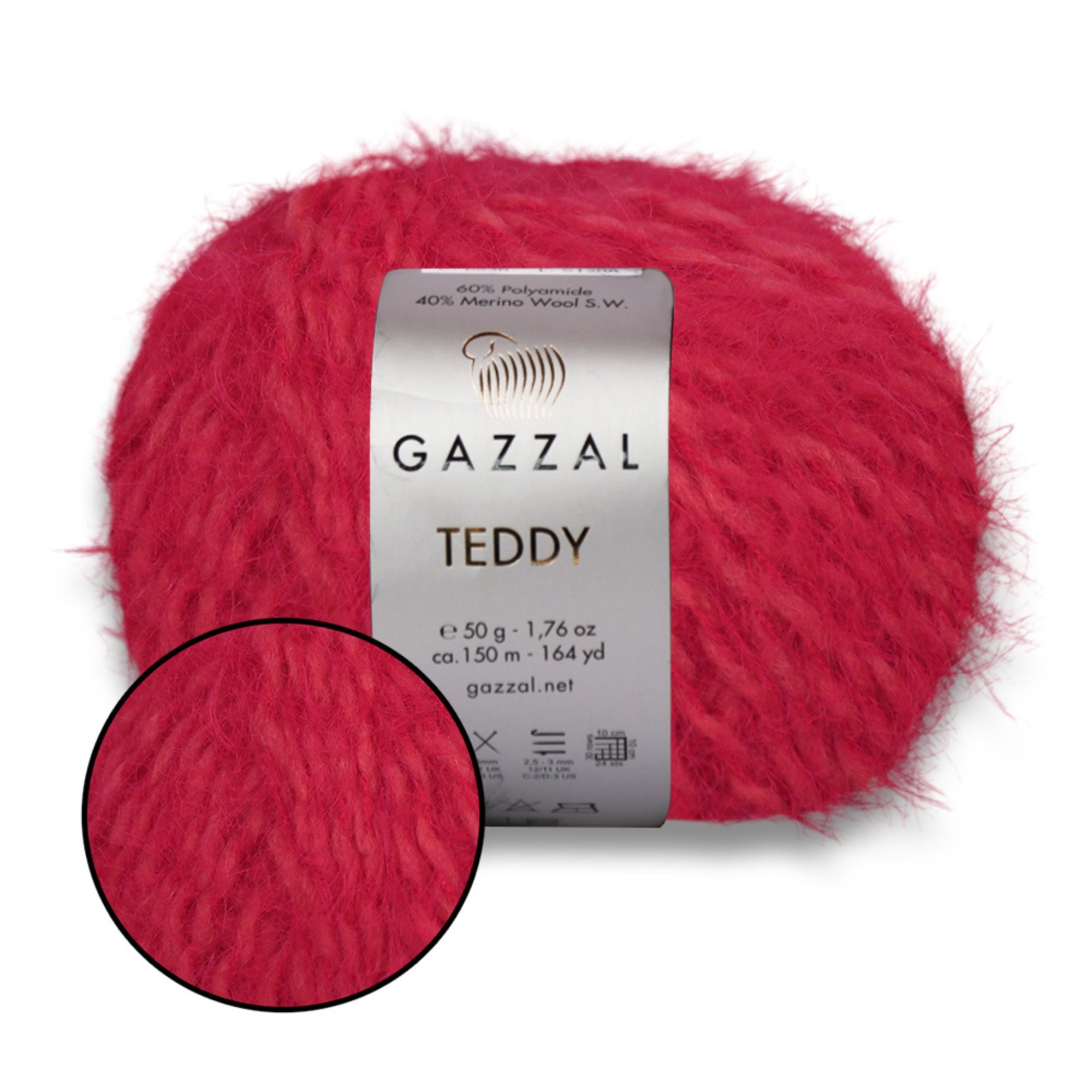 Gazzal Teddy, 26 colors, 1.76 oz / 164 yds