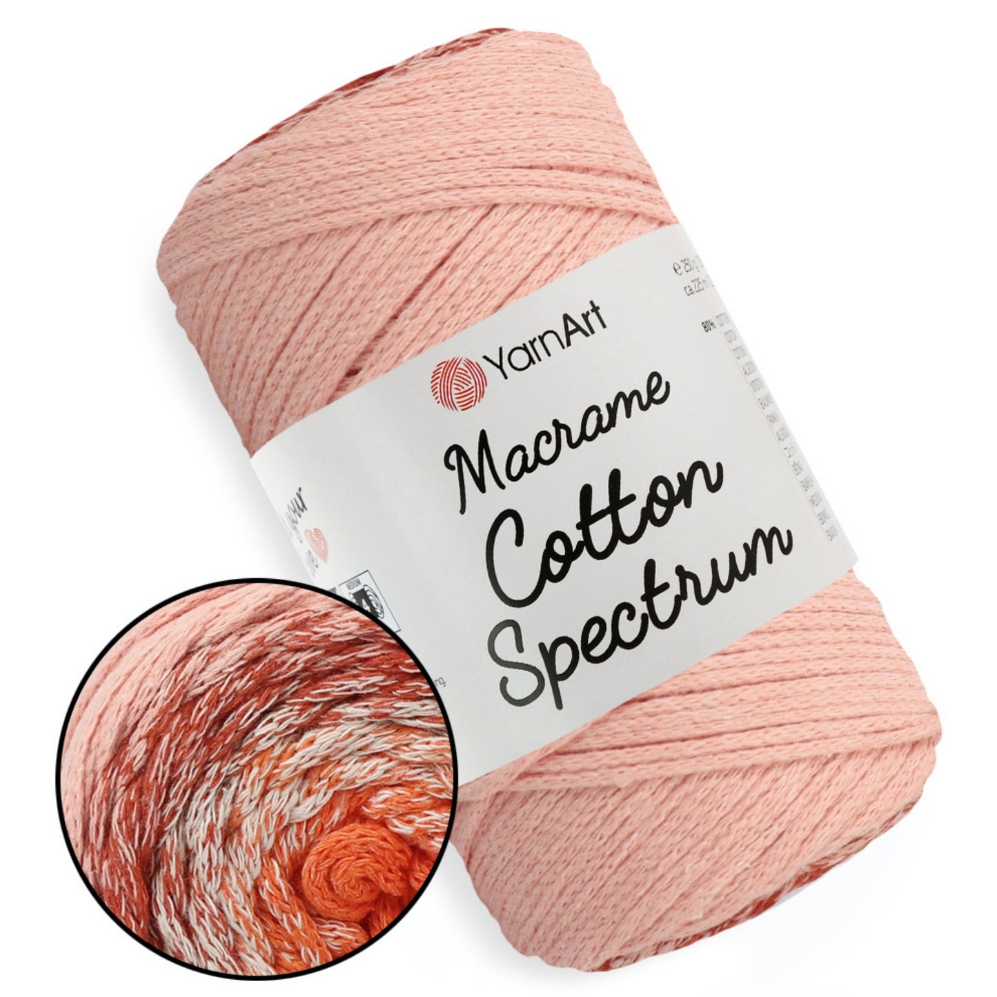 YarnArt Macrame Cotton Spectrum, 18 colors, 8.8 oz / 246 yds