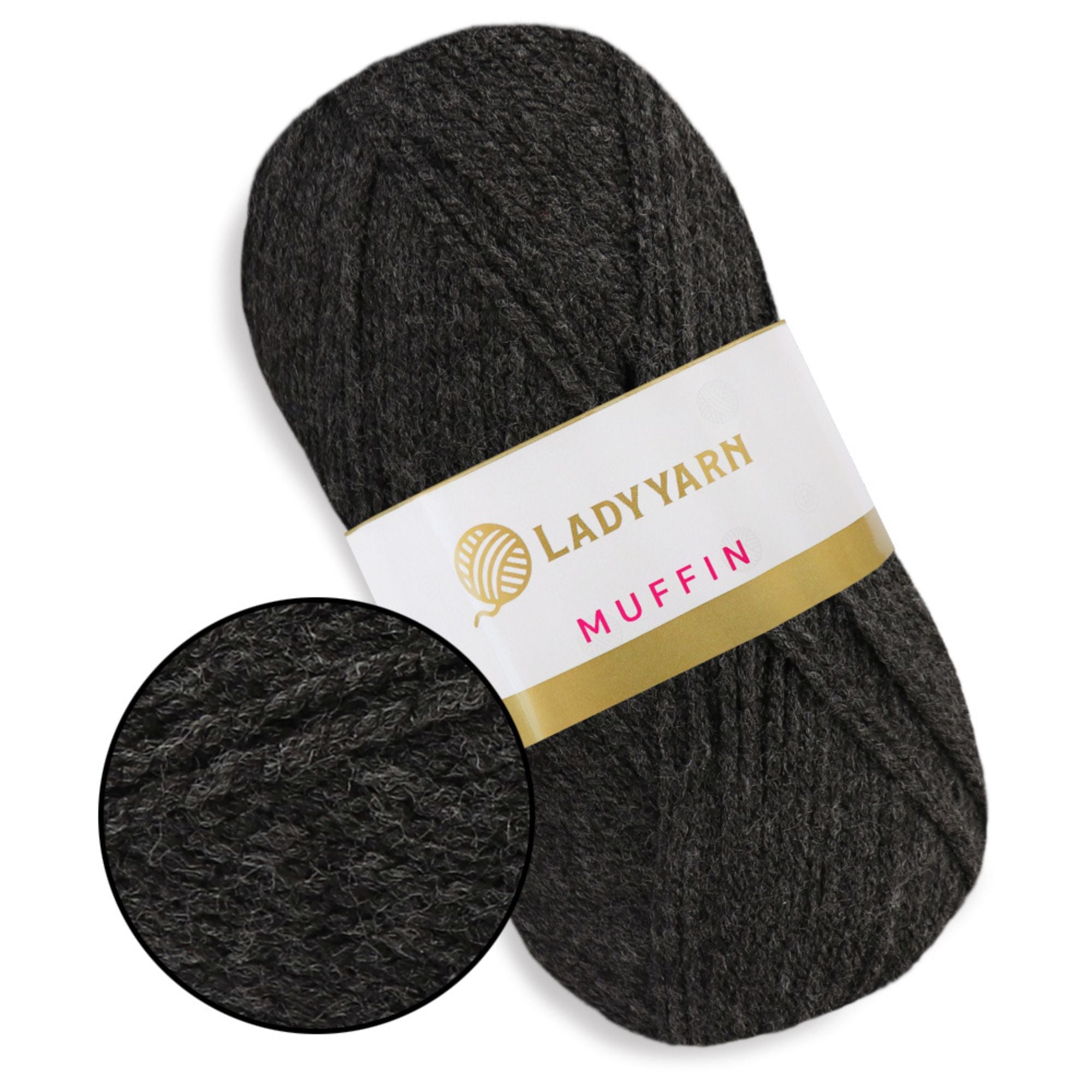Lady Yarn Muffin, 36 colors, 3.5 oz / 525 yds