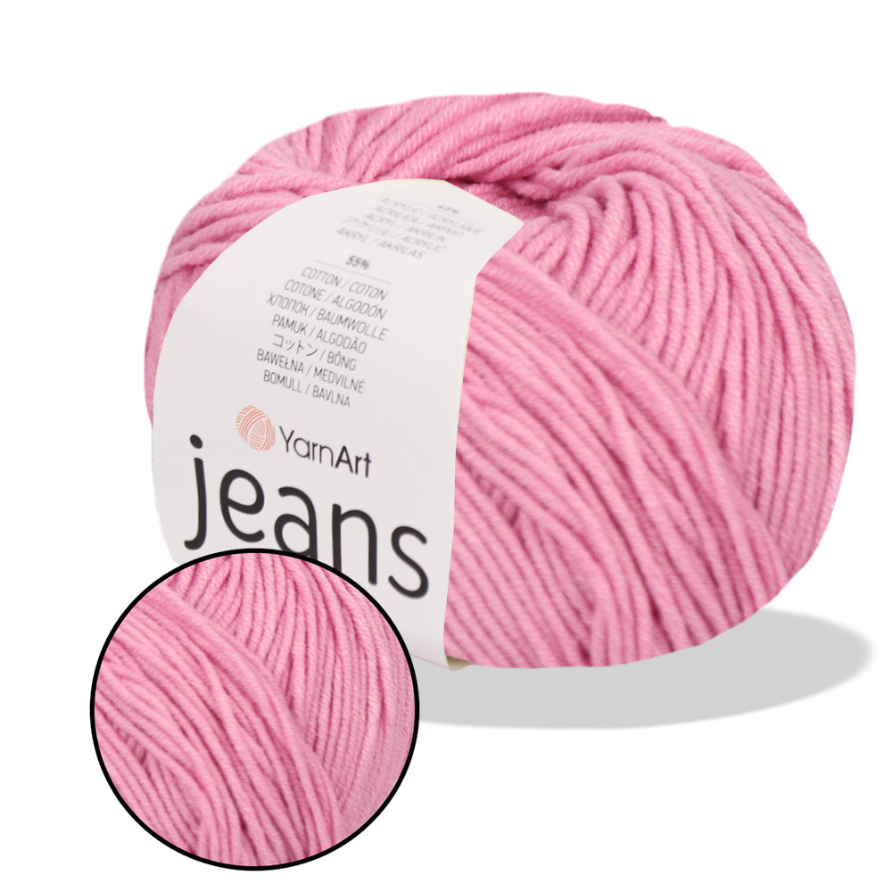 YarnArt Jeans, 62 colors, 1.75 oz / 174 yds
