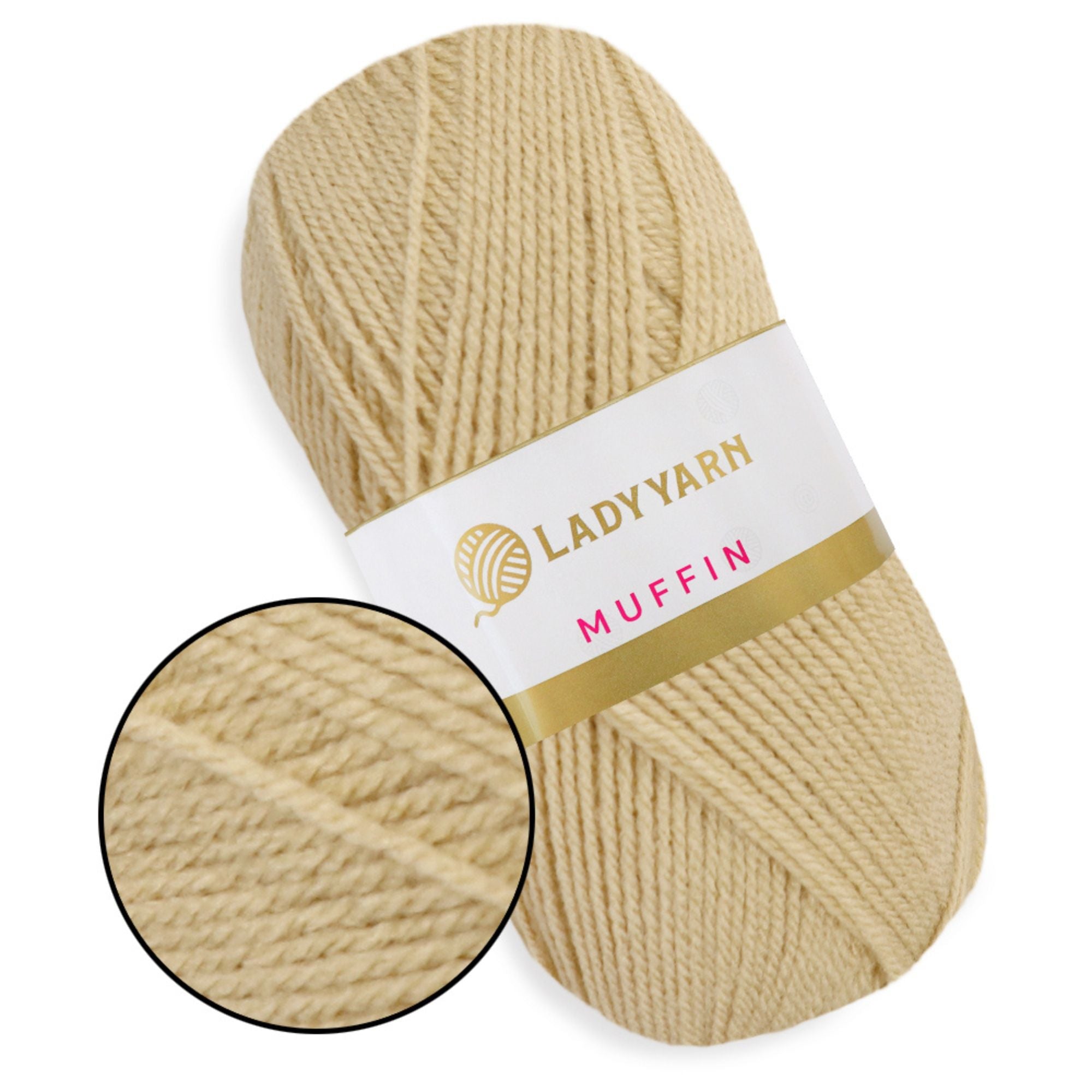 Lady Yarn Muffin, 36 colors, 3.5 oz / 525 yds