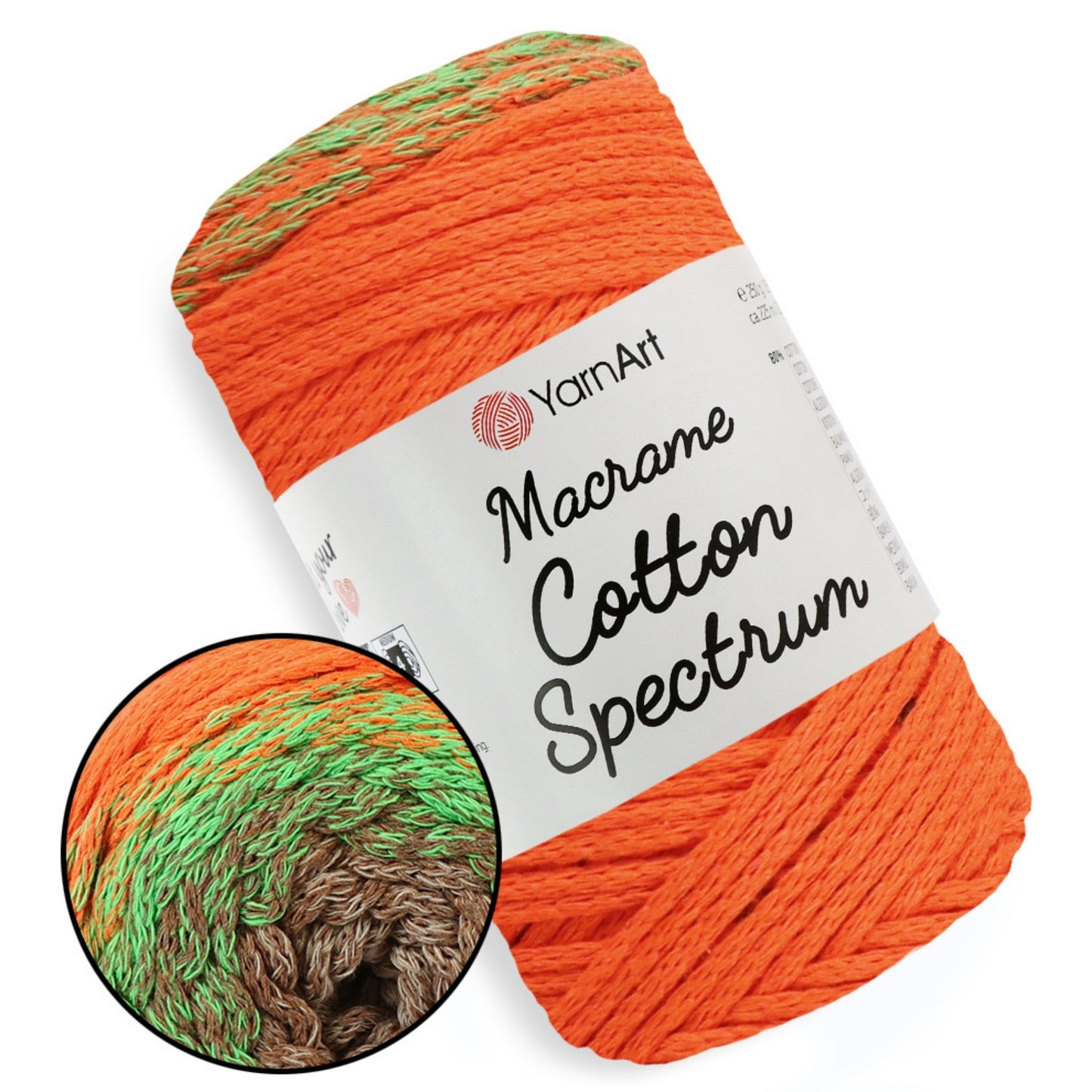 YarnArt Macrame Cotton Spectrum, 18 colors, 8.8 oz / 246 yds