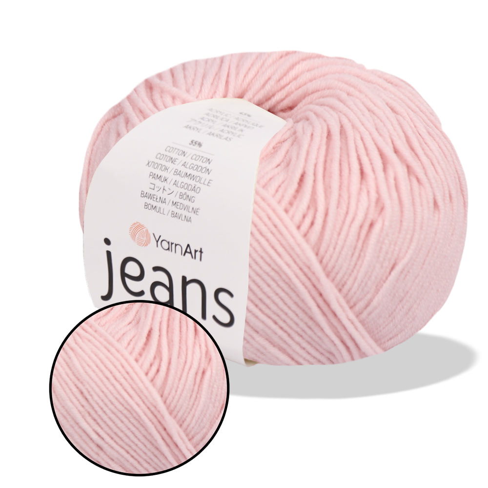 YarnArt Jeans, 62 colors, 1.75 oz / 174 yds
