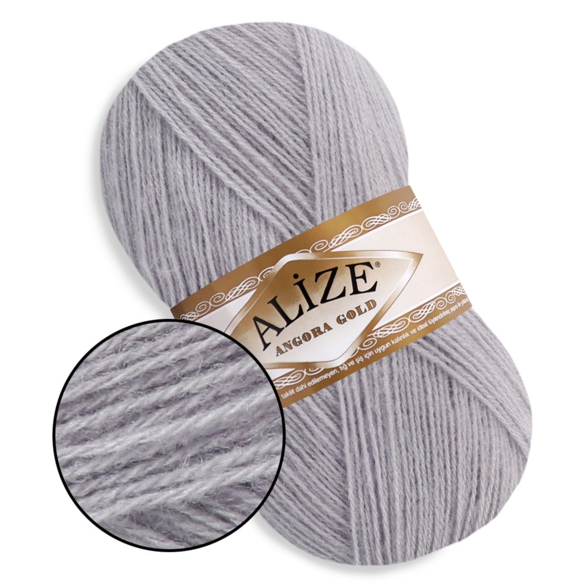 Alize Angora Gold, 56 colors, 3.53 oz / 601 yds