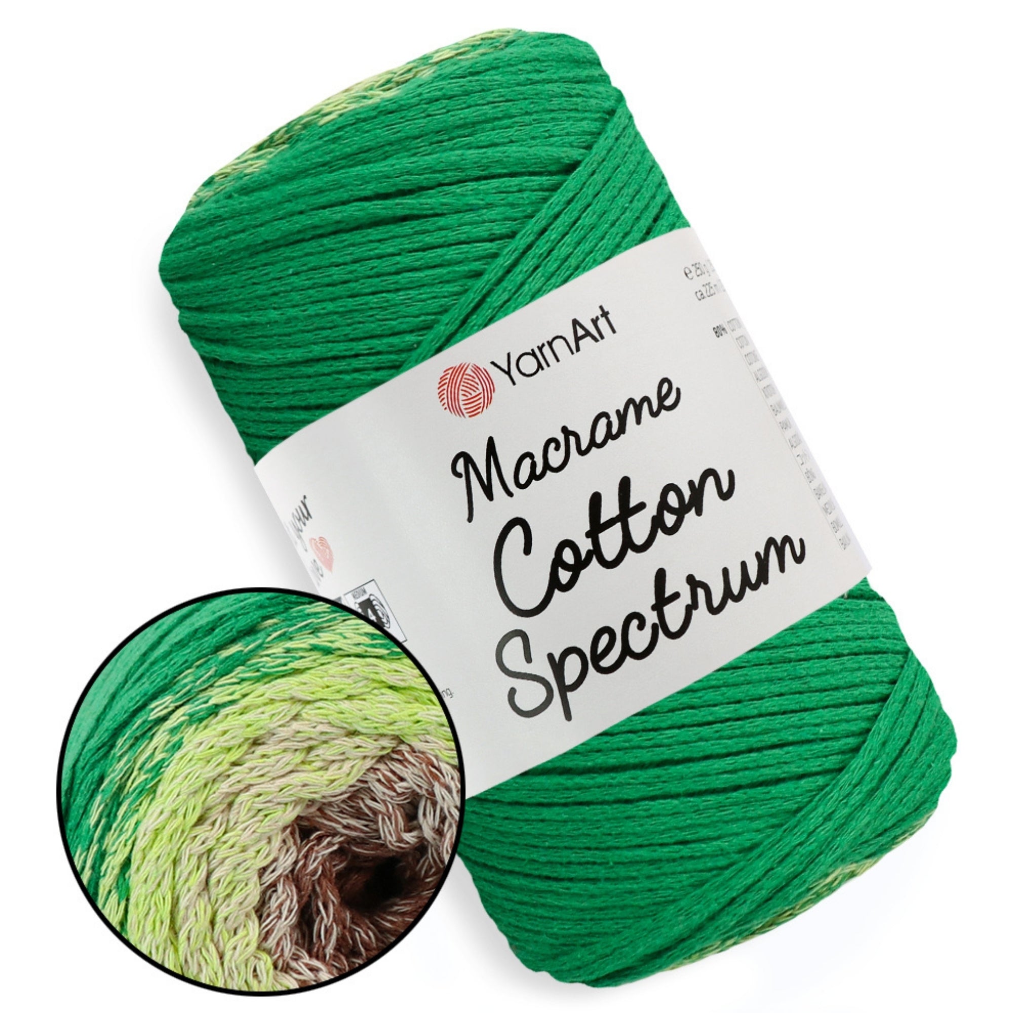 YarnArt Macrame Cotton Spectrum, 18 colors, 8.8 oz / 246 yds