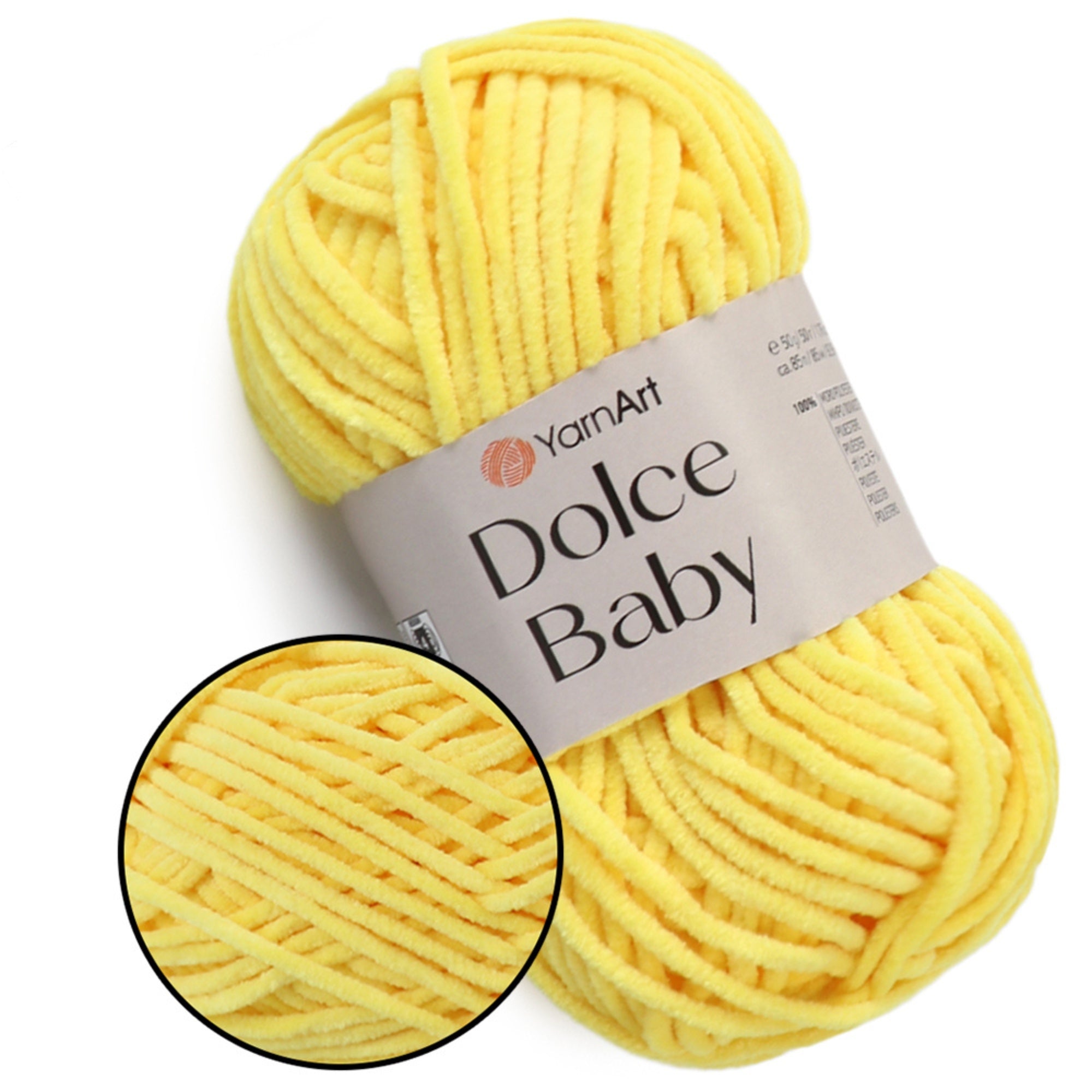 YarnArt Dolce Baby, 29 colors, 1.76 oz / 93 yds