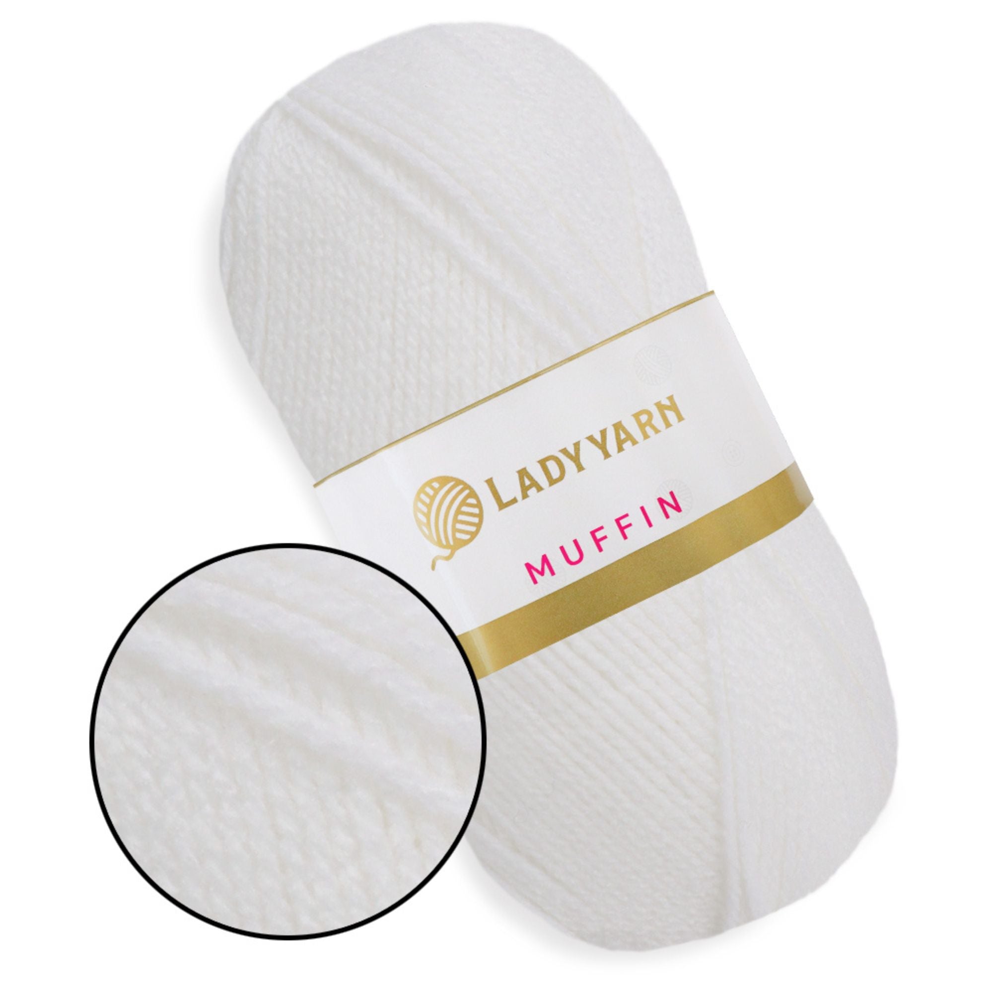 Lady Yarn Muffin, 36 colors, 3.5 oz / 525 yds