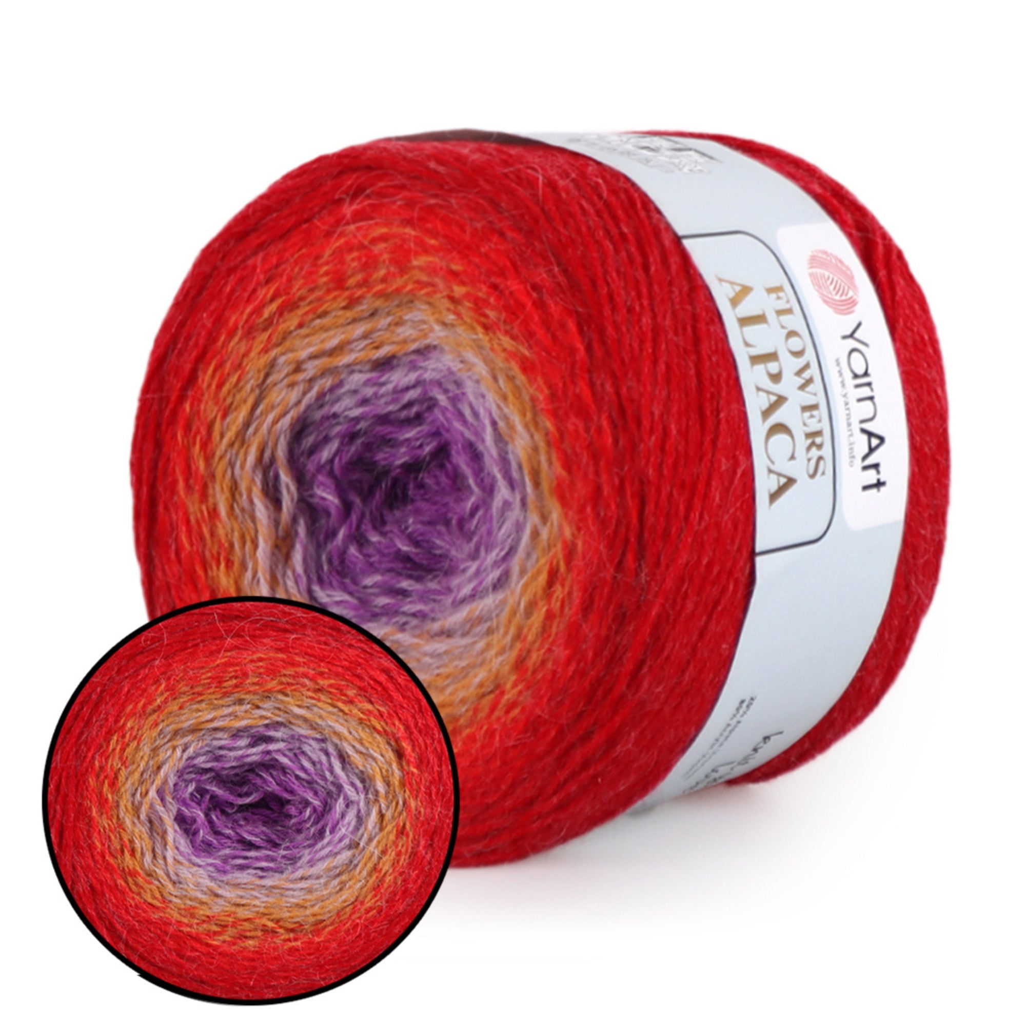 YarnArt Flowers Alpaca, 32 solors, 8.8 oz / 1028 yds