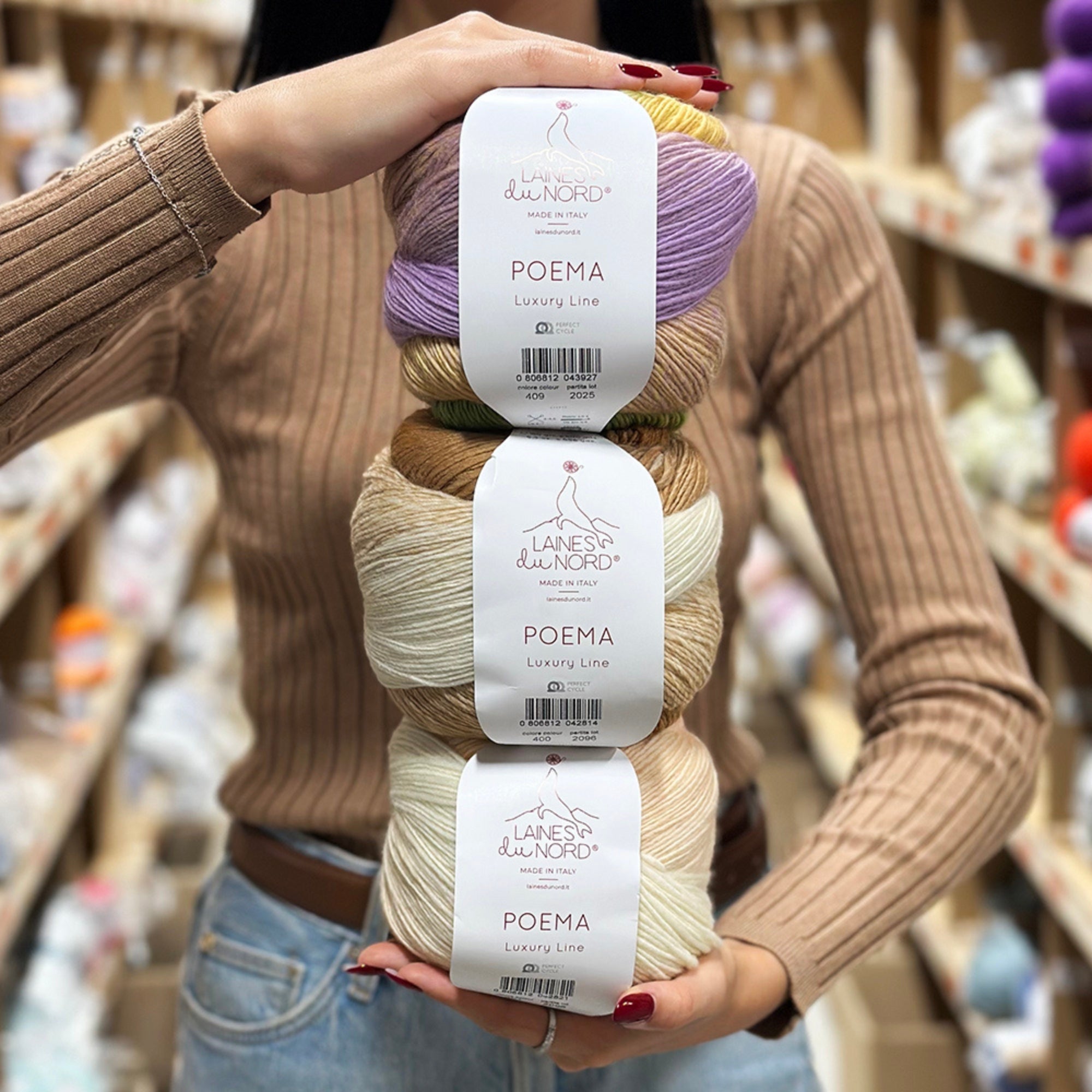 Laines du Nord Poema, 8 colors, 5.29 oz / 656 yds