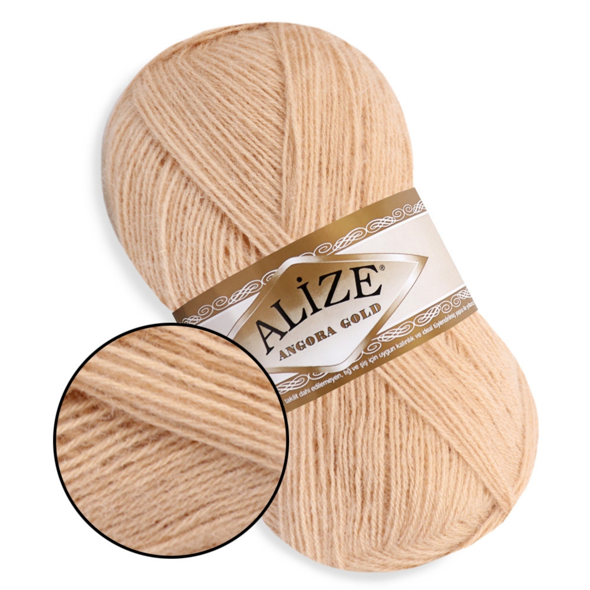 Alize Angora Gold, 56 colors, 3.53 oz / 601 yds