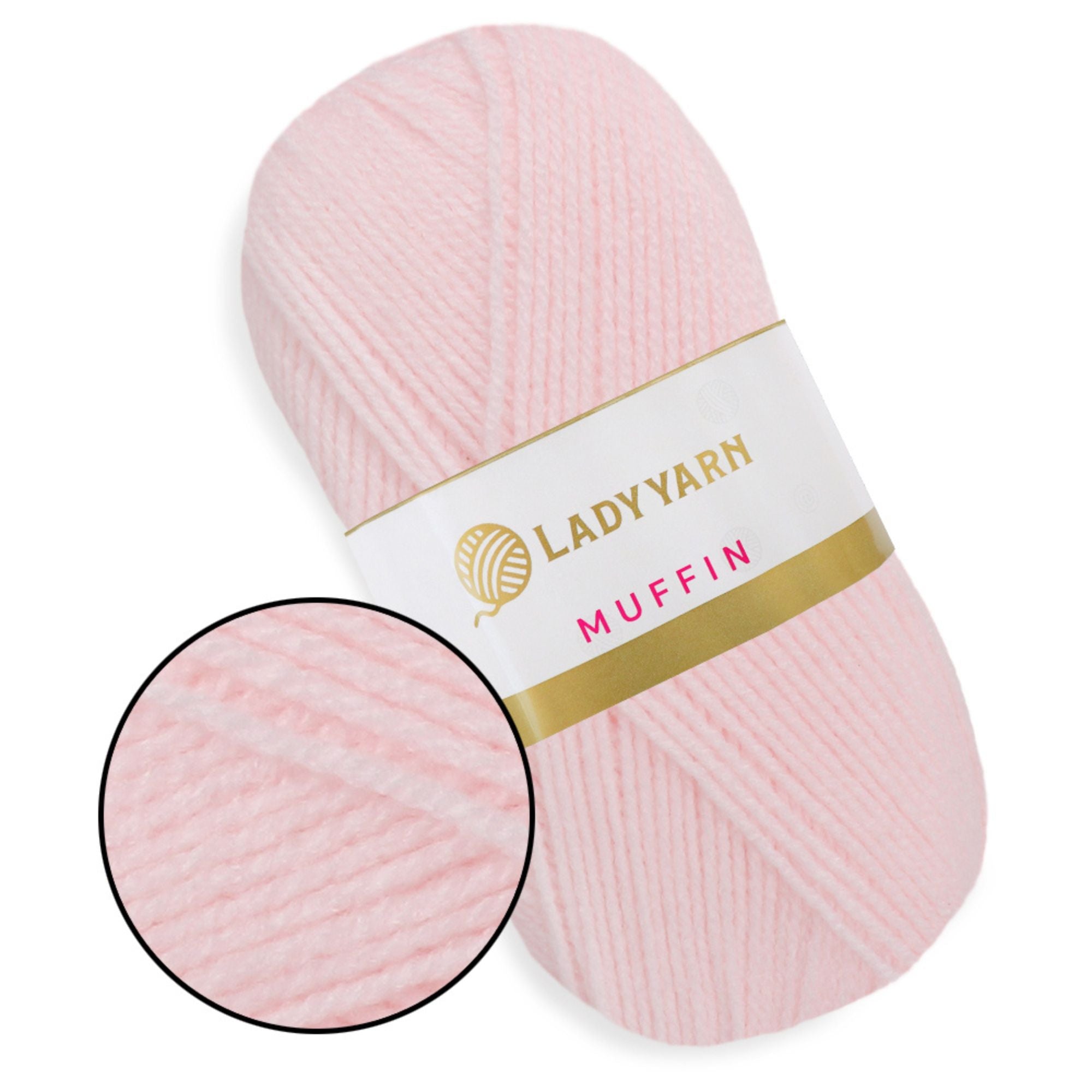 Lady Yarn Muffin, 36 colors, 3.5 oz / 525 yds