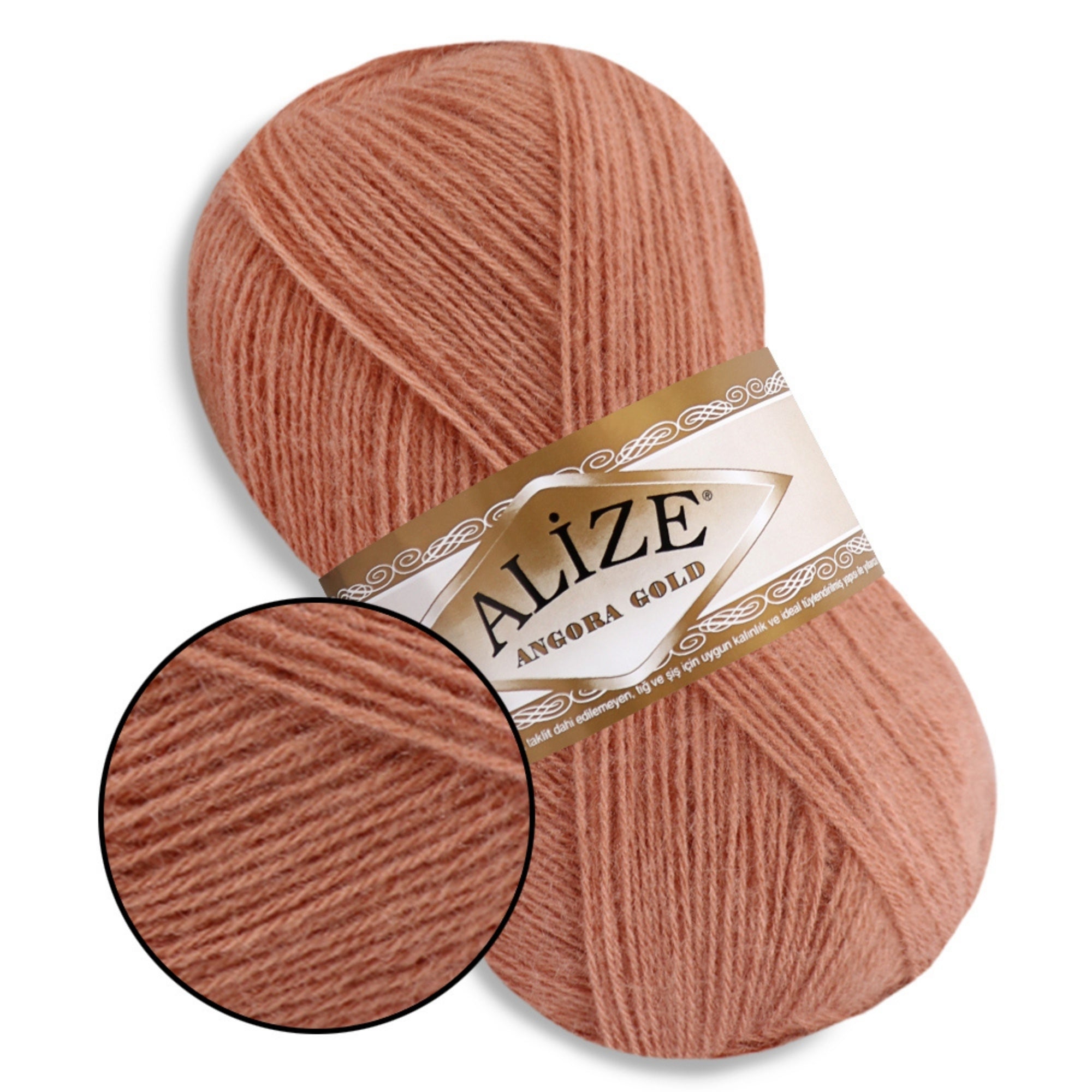 Alize Angora Gold, 56 colors, 3.53 oz / 601 yds