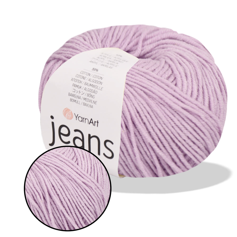 YarnArt Jeans, 62 colors, 1.75 oz / 174 yds