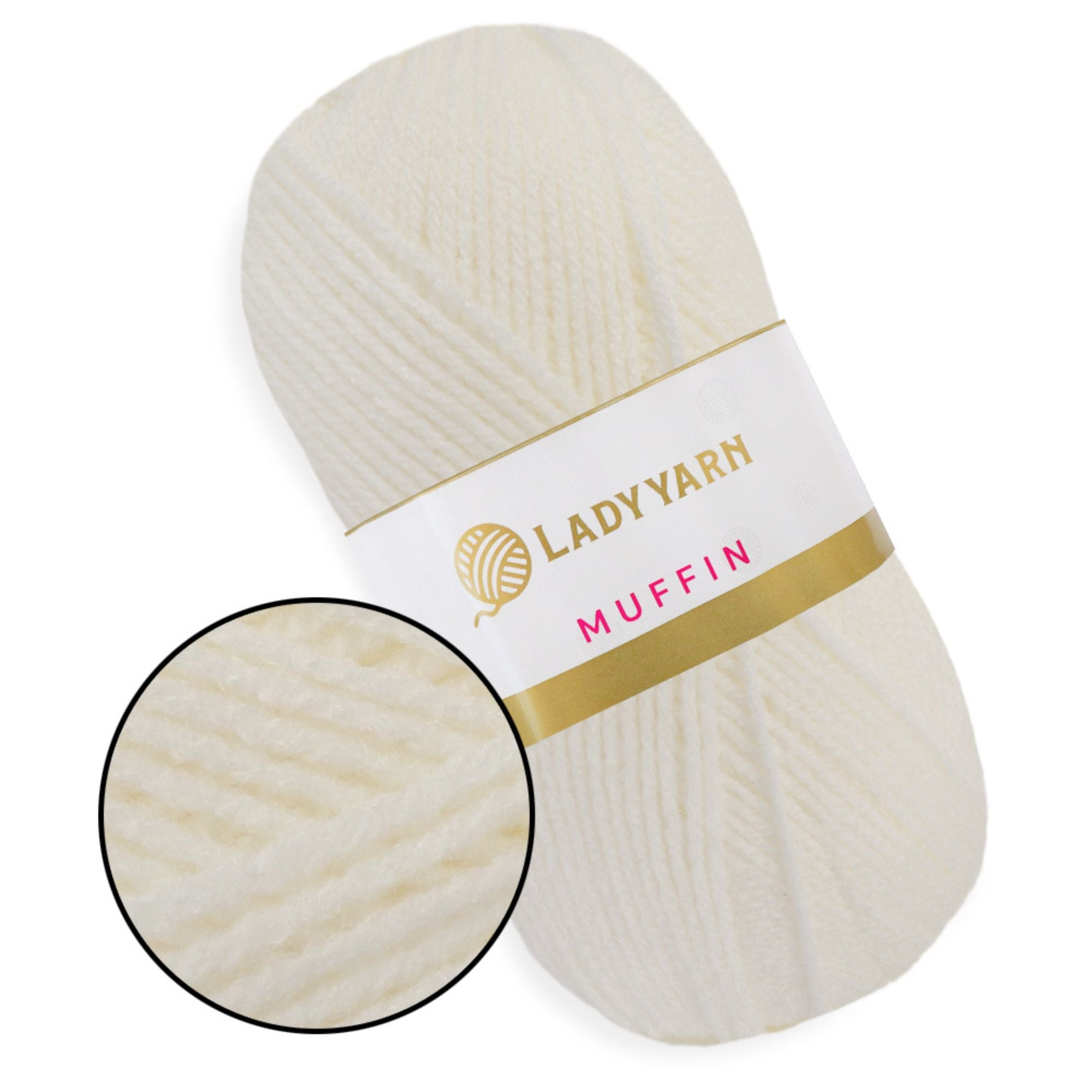 Lady Yarn Muffin, 36 colors, 3.5 oz / 525 yds