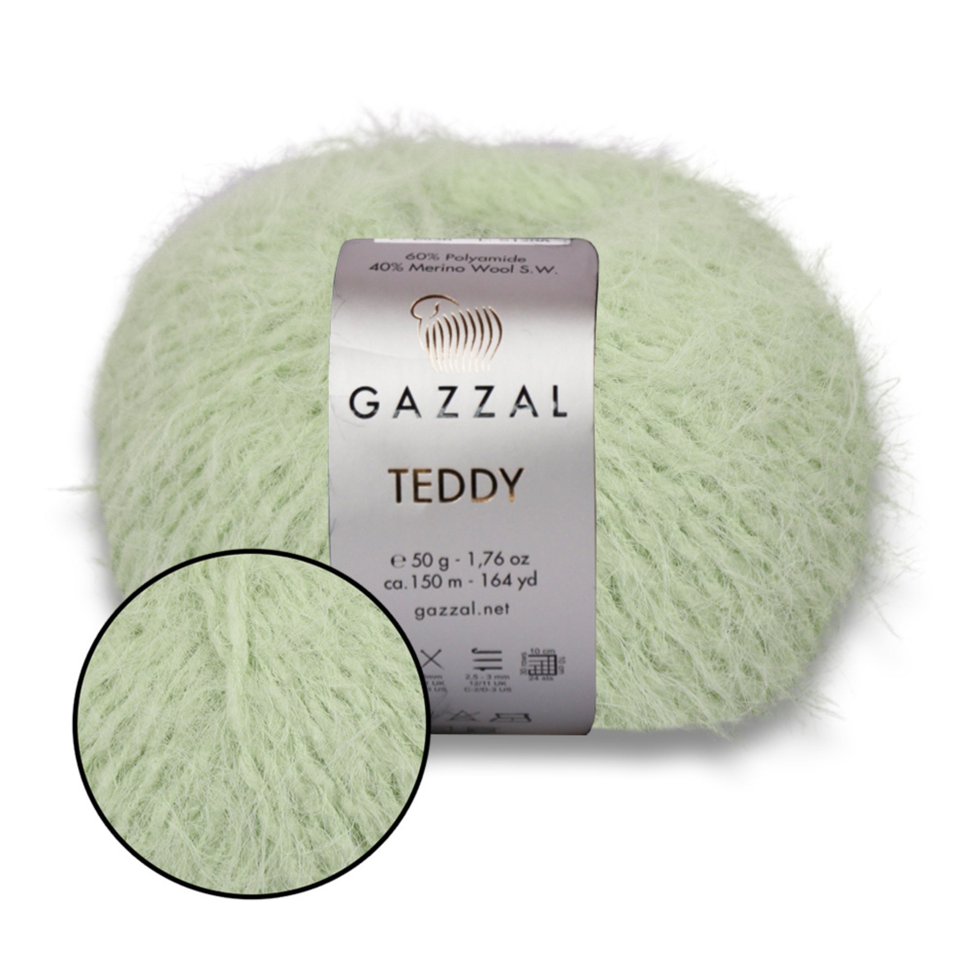 Gazzal Teddy, 26 colors, 1.76 oz / 164 yds