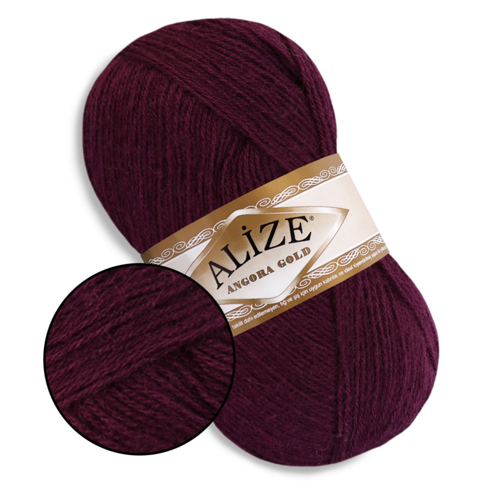 Alize Angora Gold, 56 colors, 3.53 oz / 601 yds