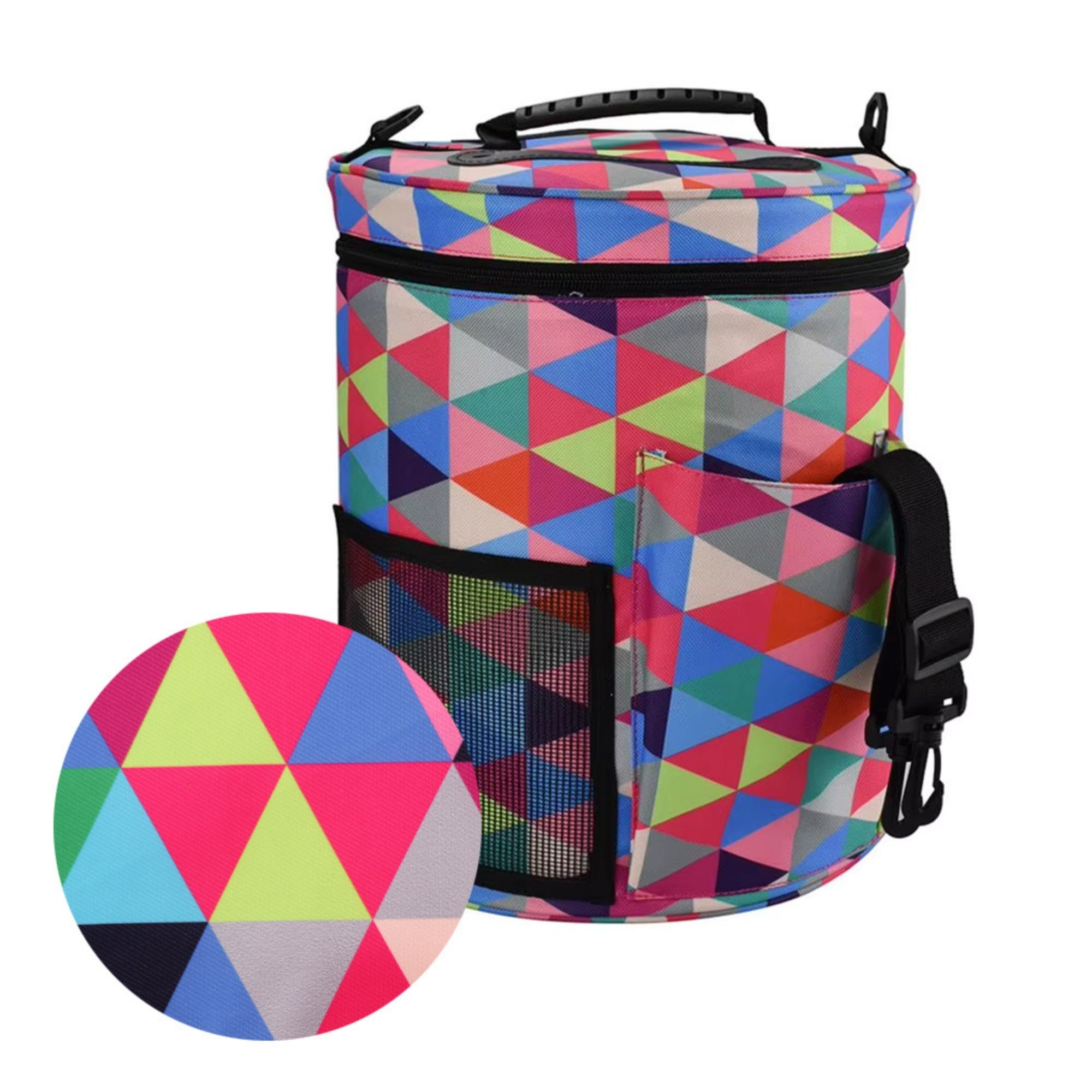 Organizer bag for knitting, Triangles, 28*28*33 cm