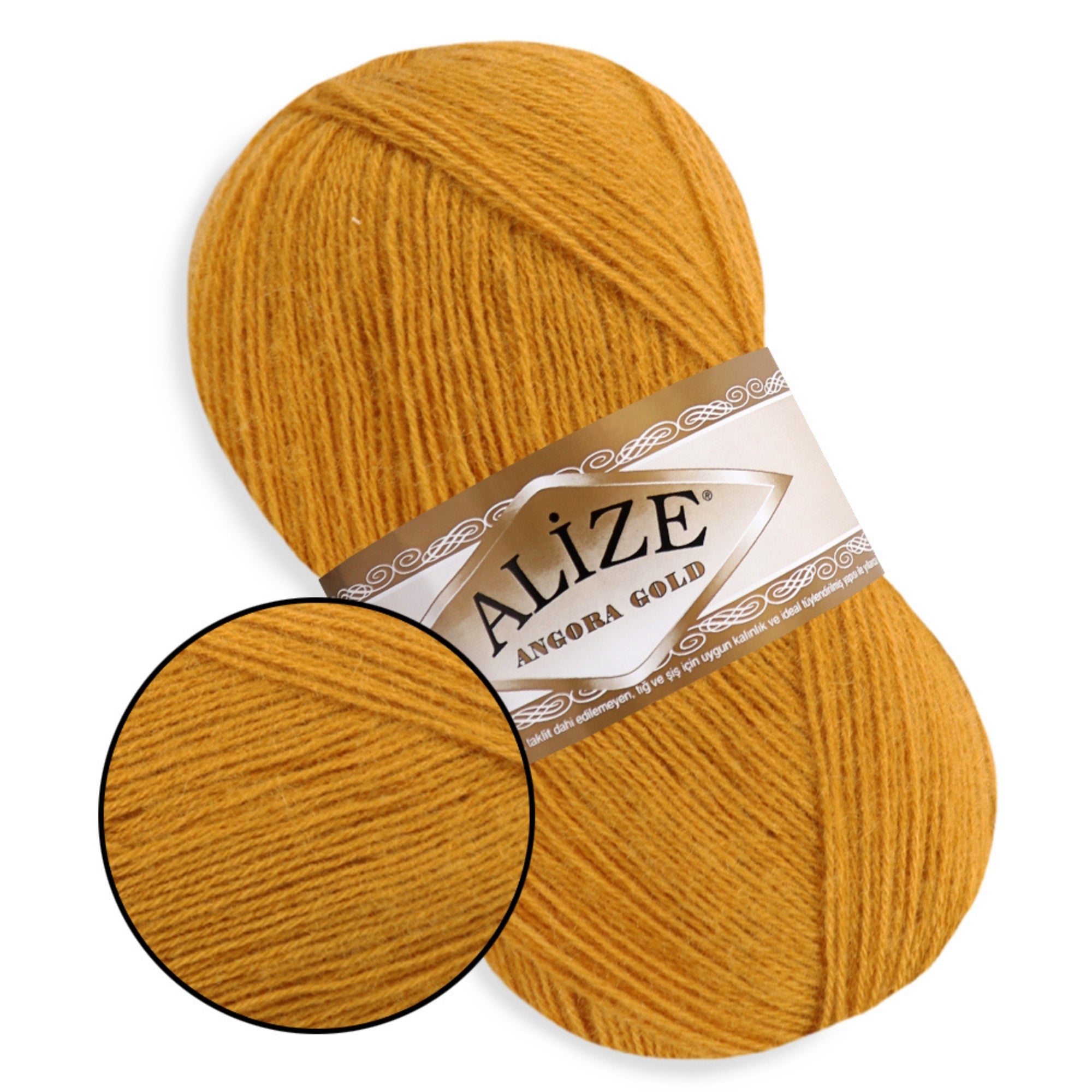 Alize Angora Gold, 56 colors, 3.53 oz / 601 yds