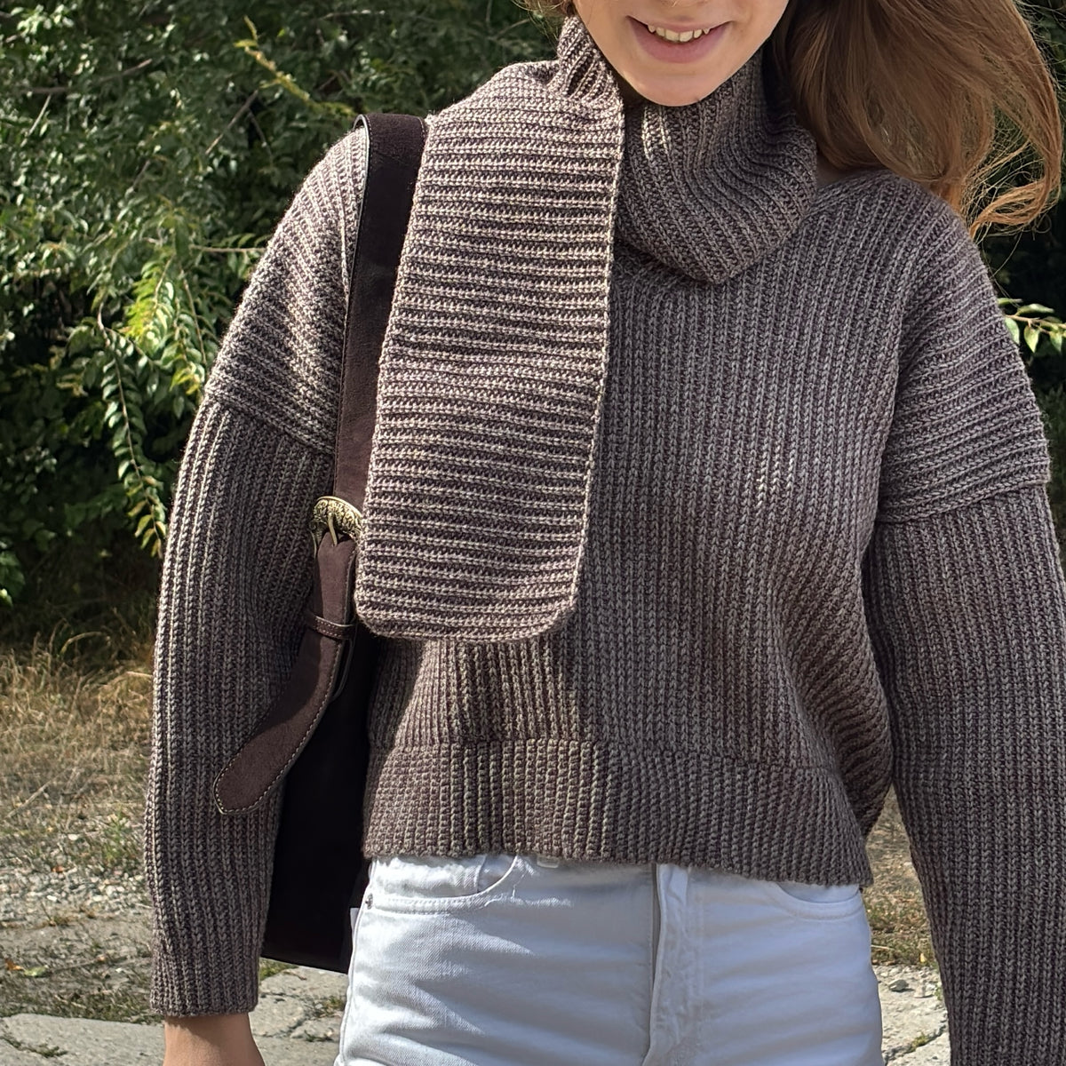 SCARF SWEATER Crochet Pattern (skill level intermediate)