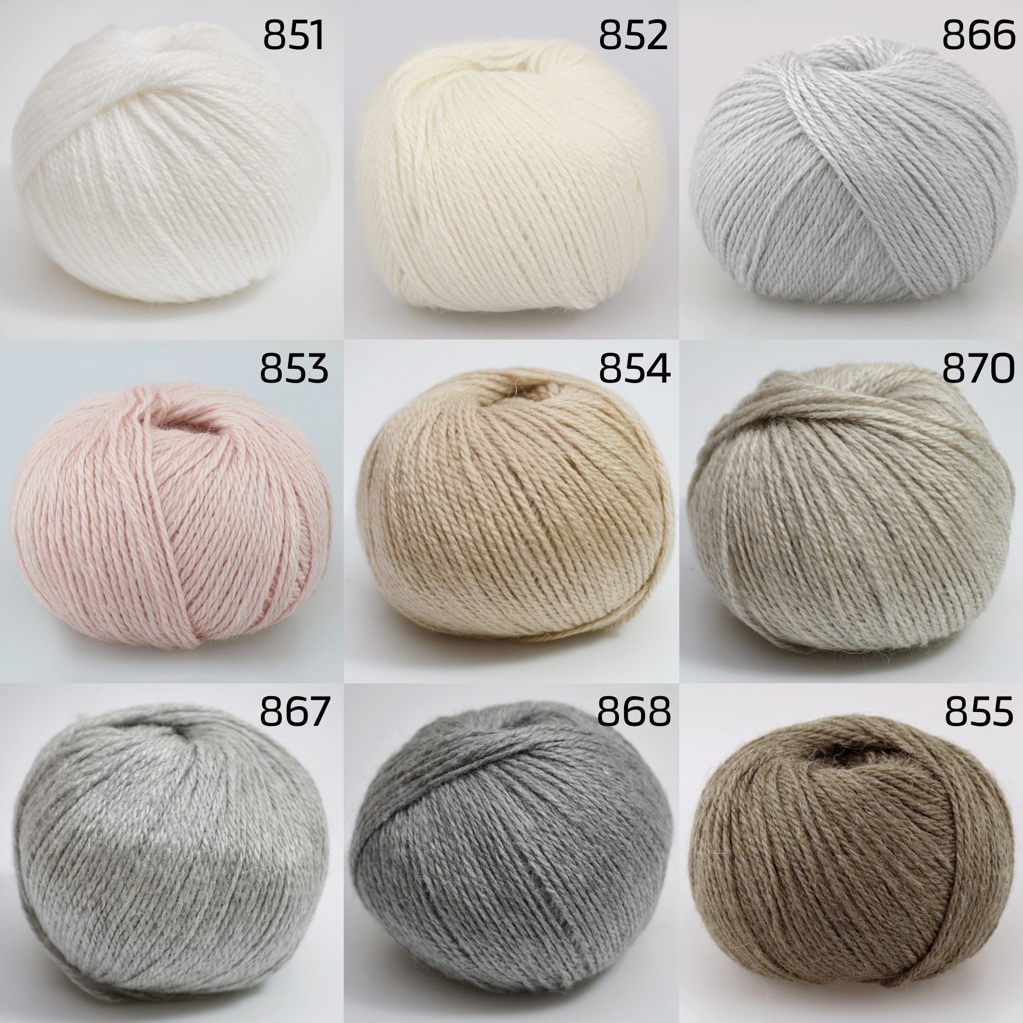 Soft Wool Blend Yarn, 26 colors, 1.76 oz / 142 yds
