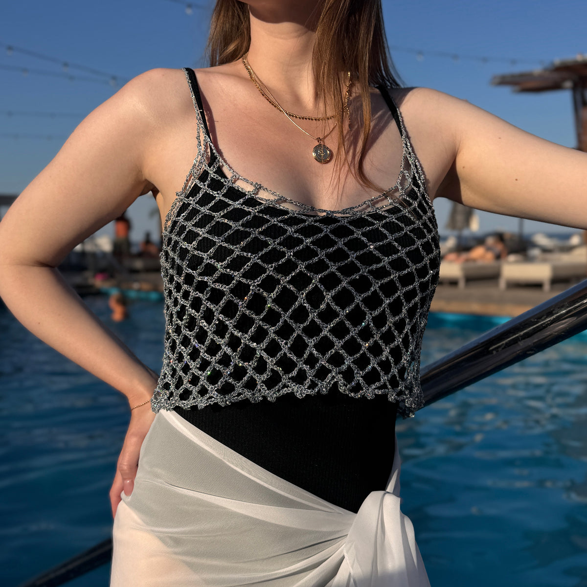MESH TOP Crochet Pattern (skill level intermediate)