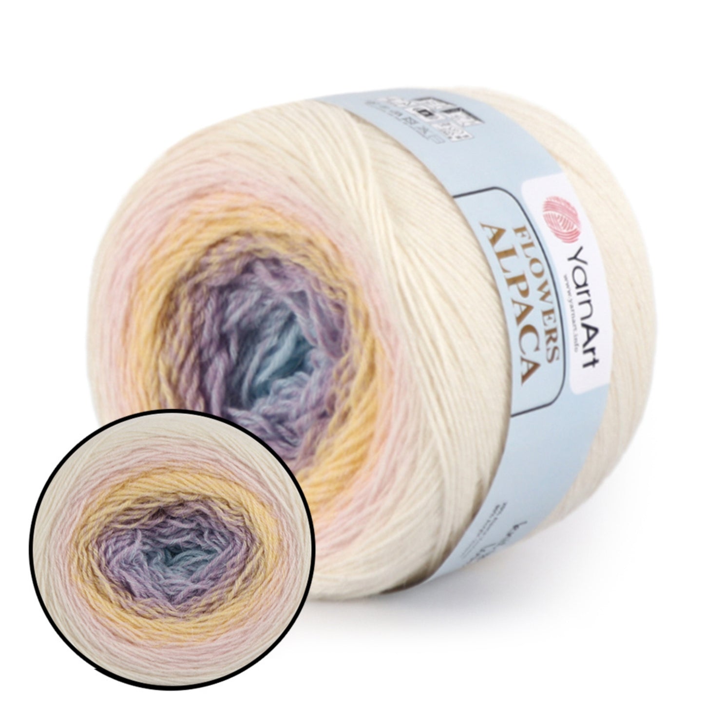 YarnArt Flowers Alpaca, 32 solors, 8.8 oz / 1028 yds