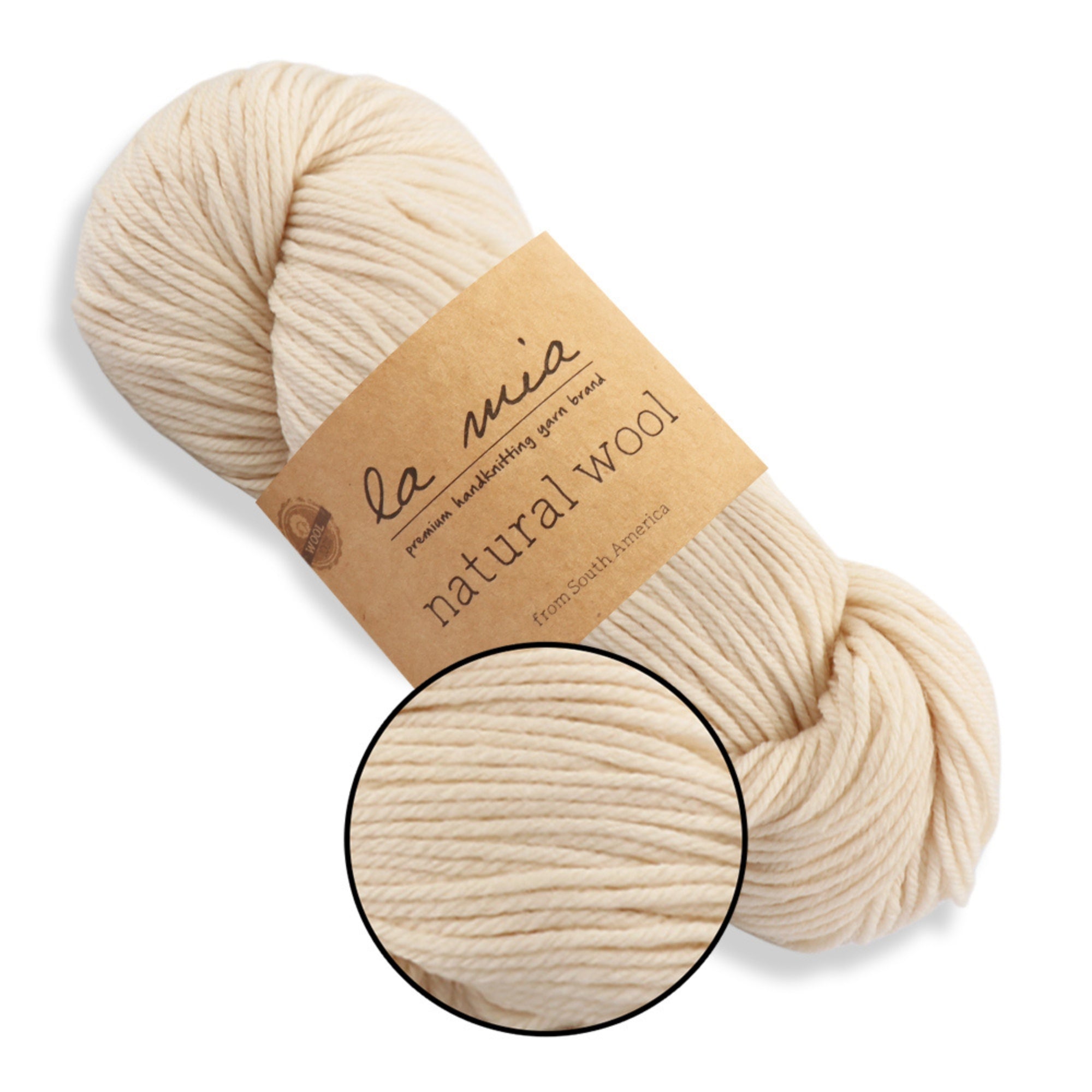 La Mia Natural Wool, 11 colors, 3.52 oz / 219 yds