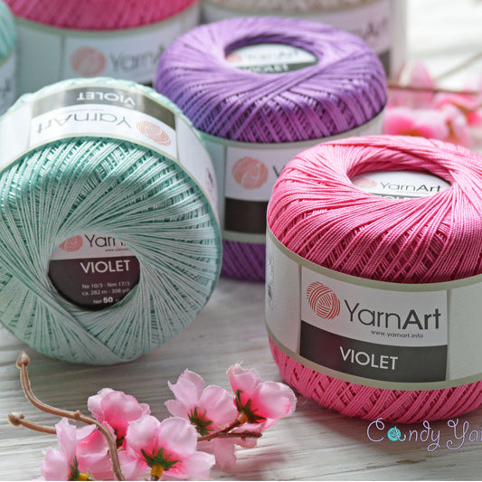 YarnArt Violet 31 colors, 1.76 oz /308 yds
