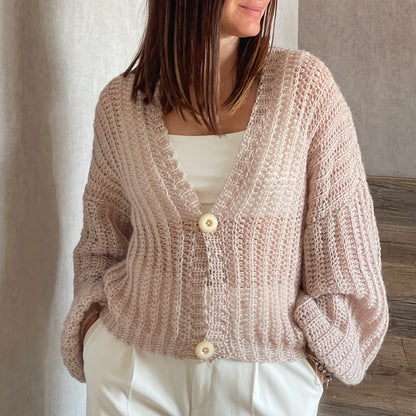 CARDIGAN COLLECTION Crochet Pattern (skill levels beginner to intermediate)
