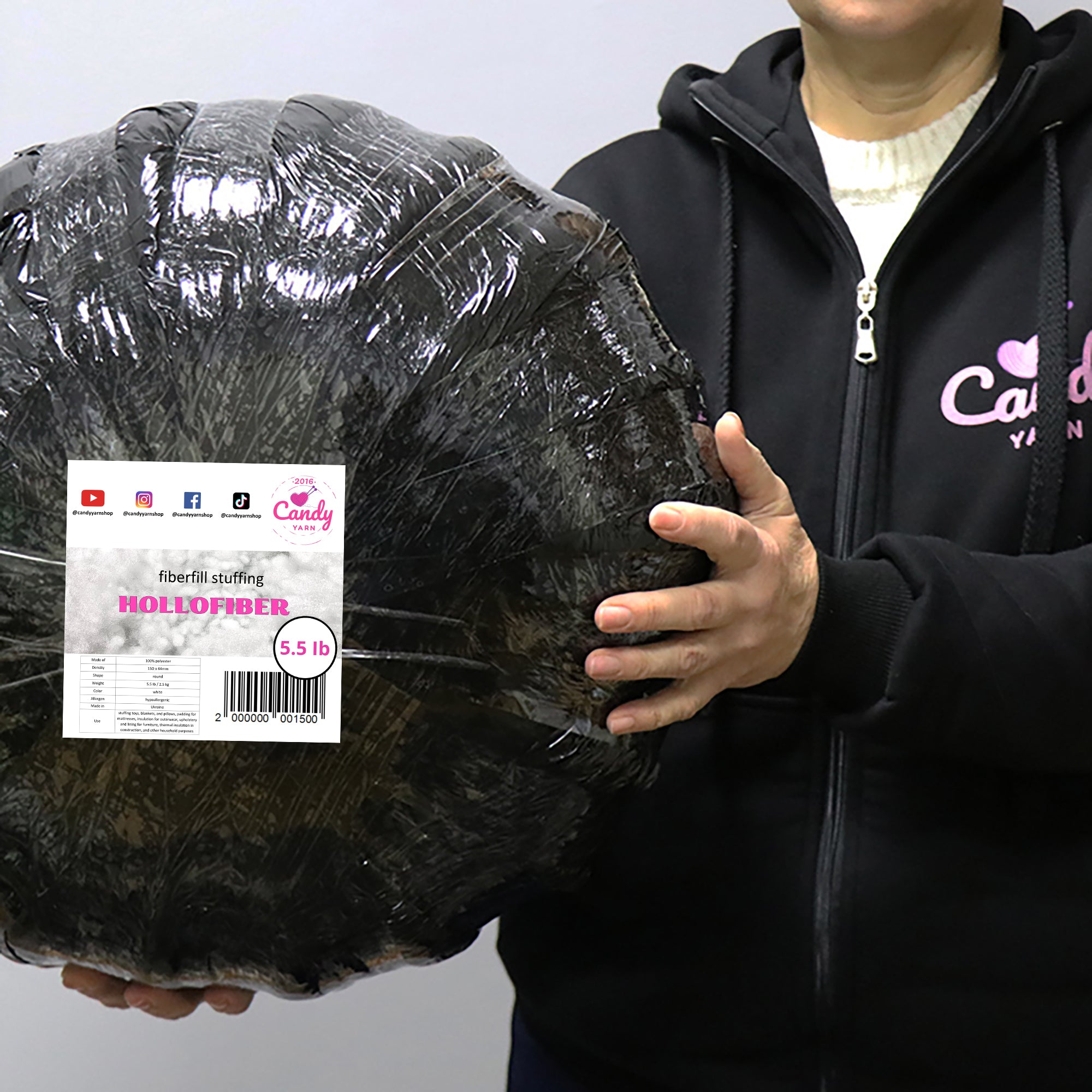 Premium Hypoallergenic Hollofiber Stuffing - 100g to 5kg (3.5oz to 11lbs)