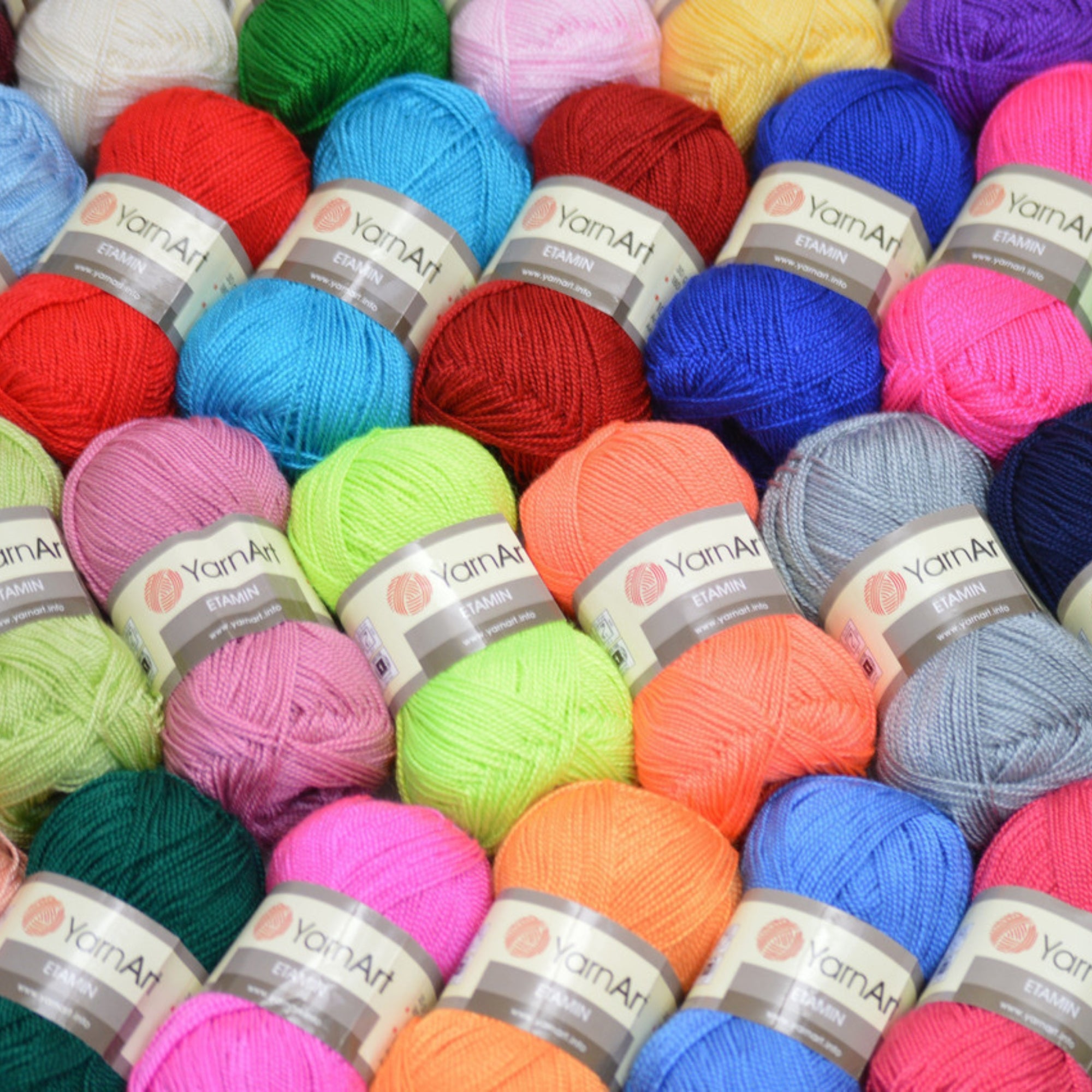 YarnArt Etamin, 27 colors, 1.06 oz / 197 yds