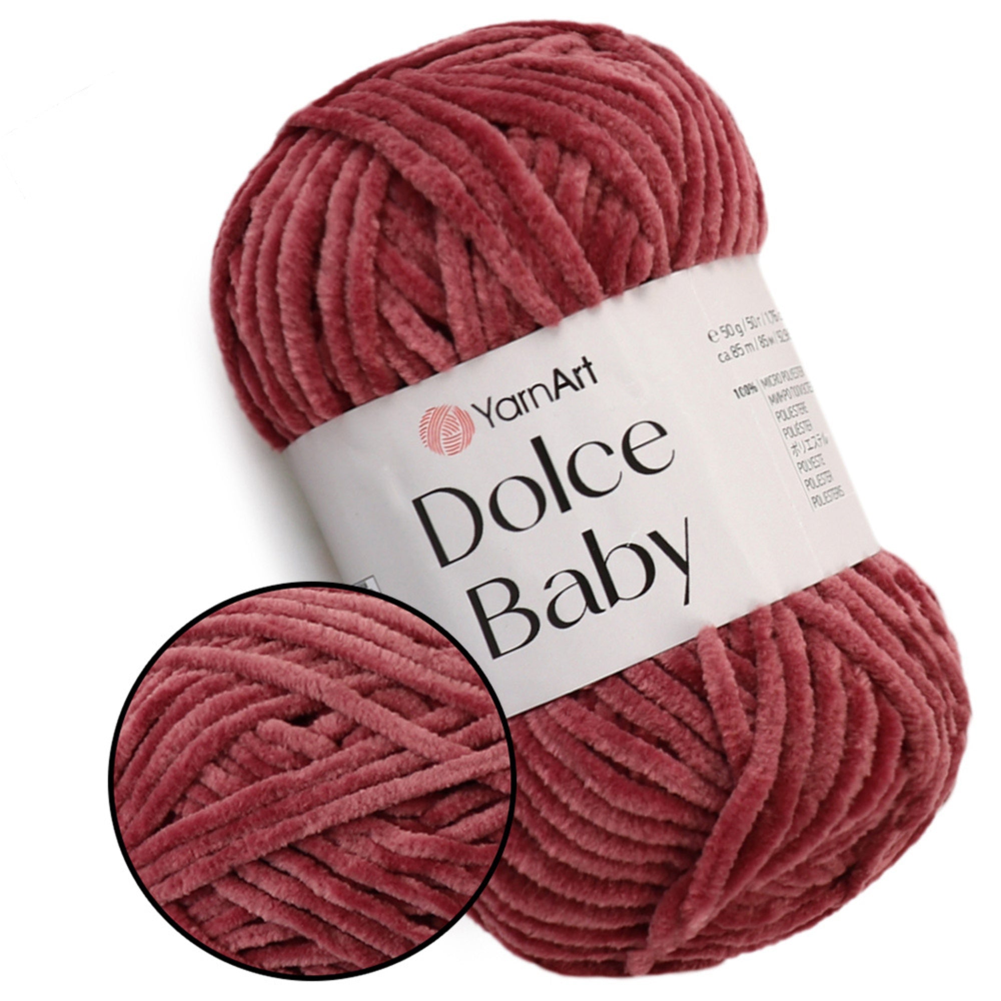 YarnArt Dolce Baby, 29 colors, 1.76 oz / 93 yds