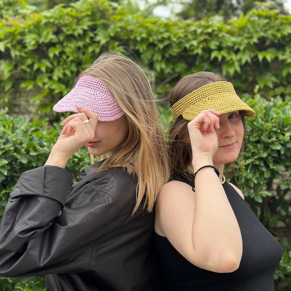 SUMMER VISOR Crochet Pattern (skill level beginner)