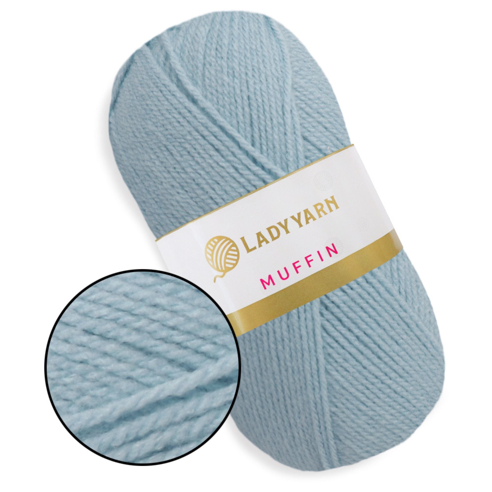 Lady Yarn Muffin, 36 colors, 3.5 oz / 525 yds