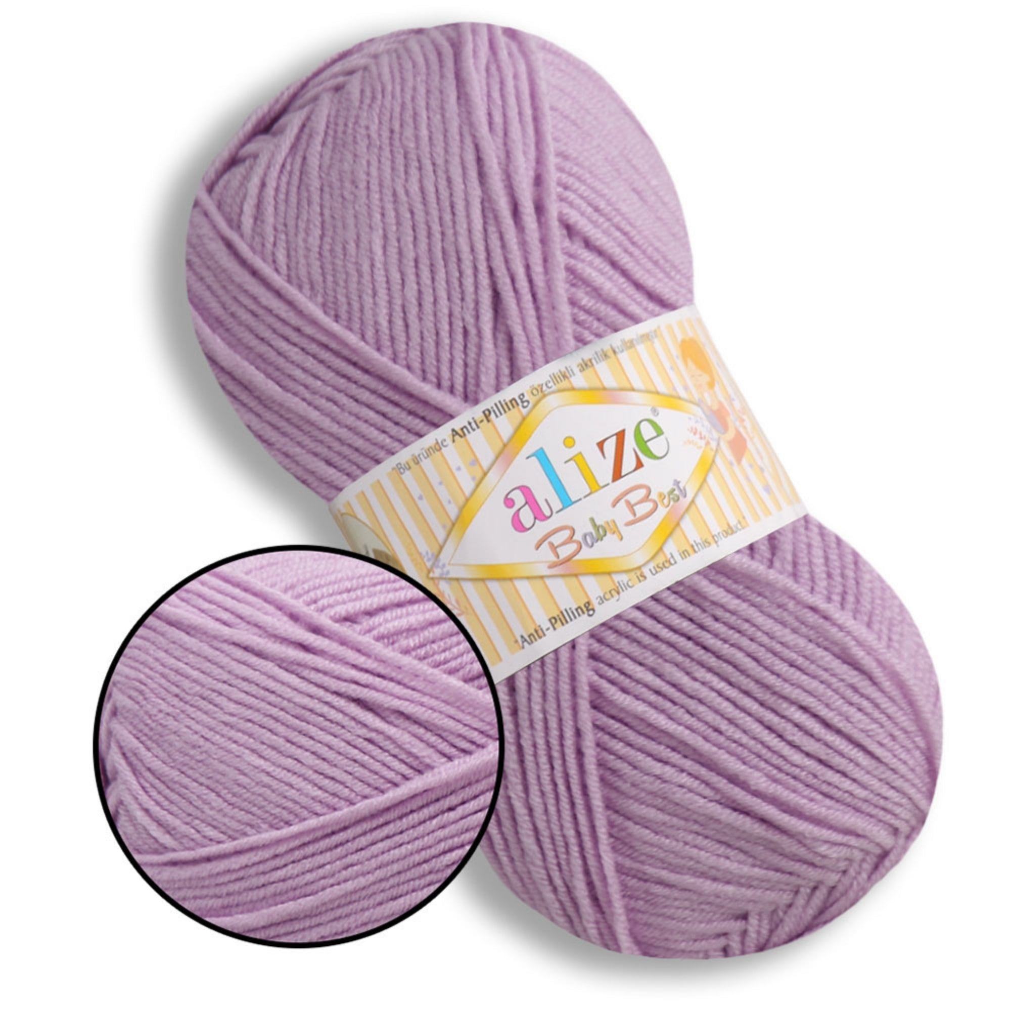 Alize Baby Best, 65 colors, 3.53 oz / 262 yds