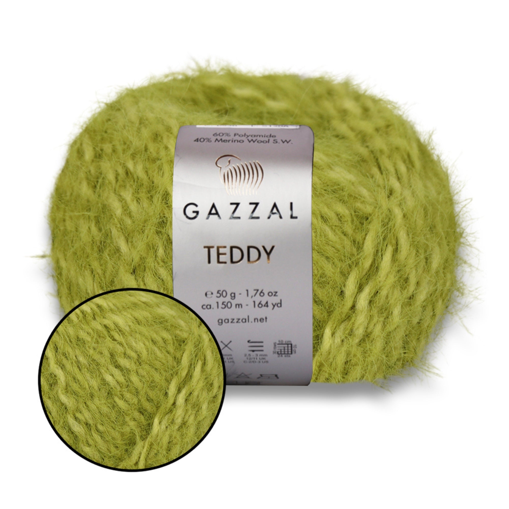 Gazzal Teddy, 26 colors, 1.76 oz / 164 yds