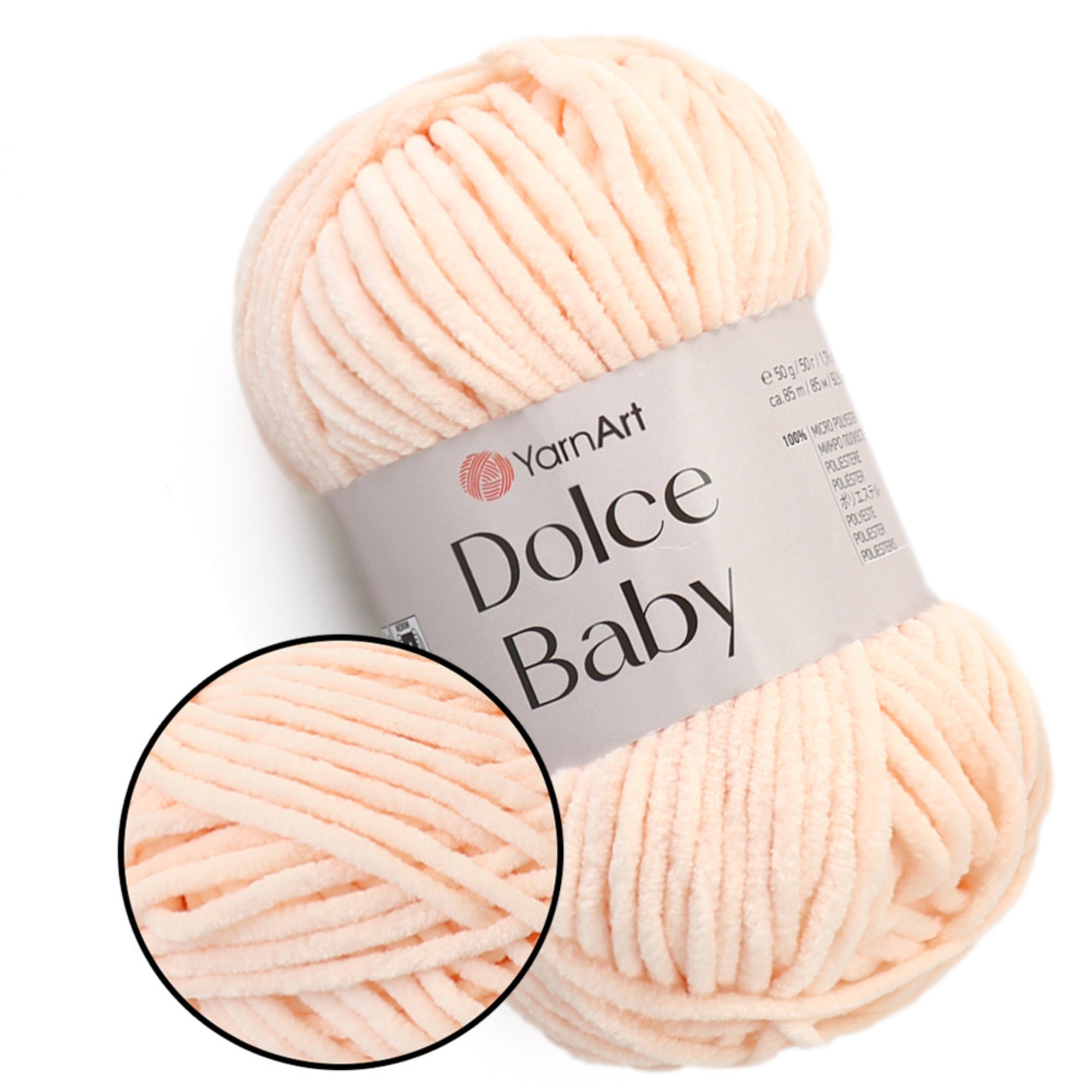 YarnArt Dolce Baby, 29 colors, 1.76 oz / 93 yds