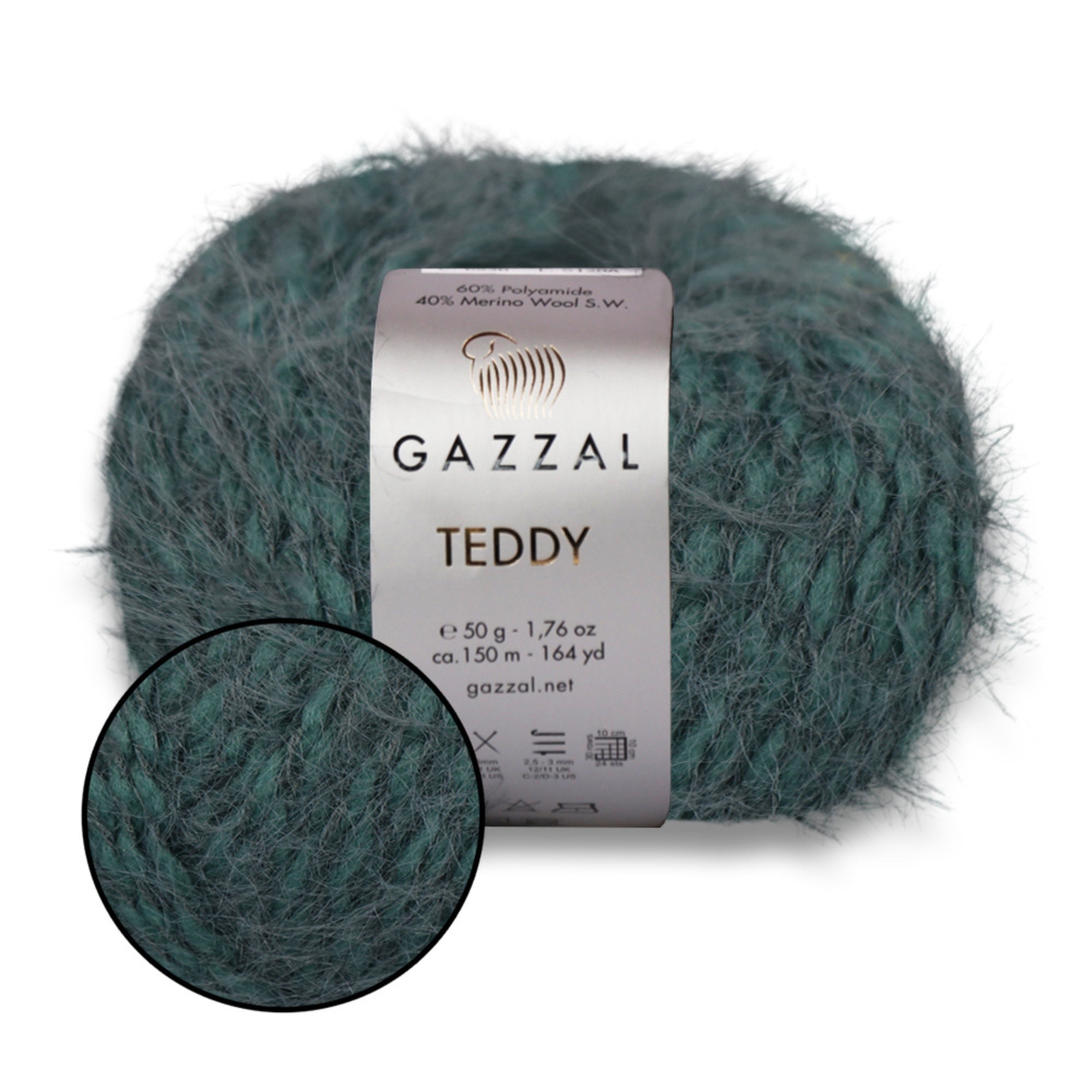 Gazzal Teddy, 26 colors, 1.76 oz / 164 yds