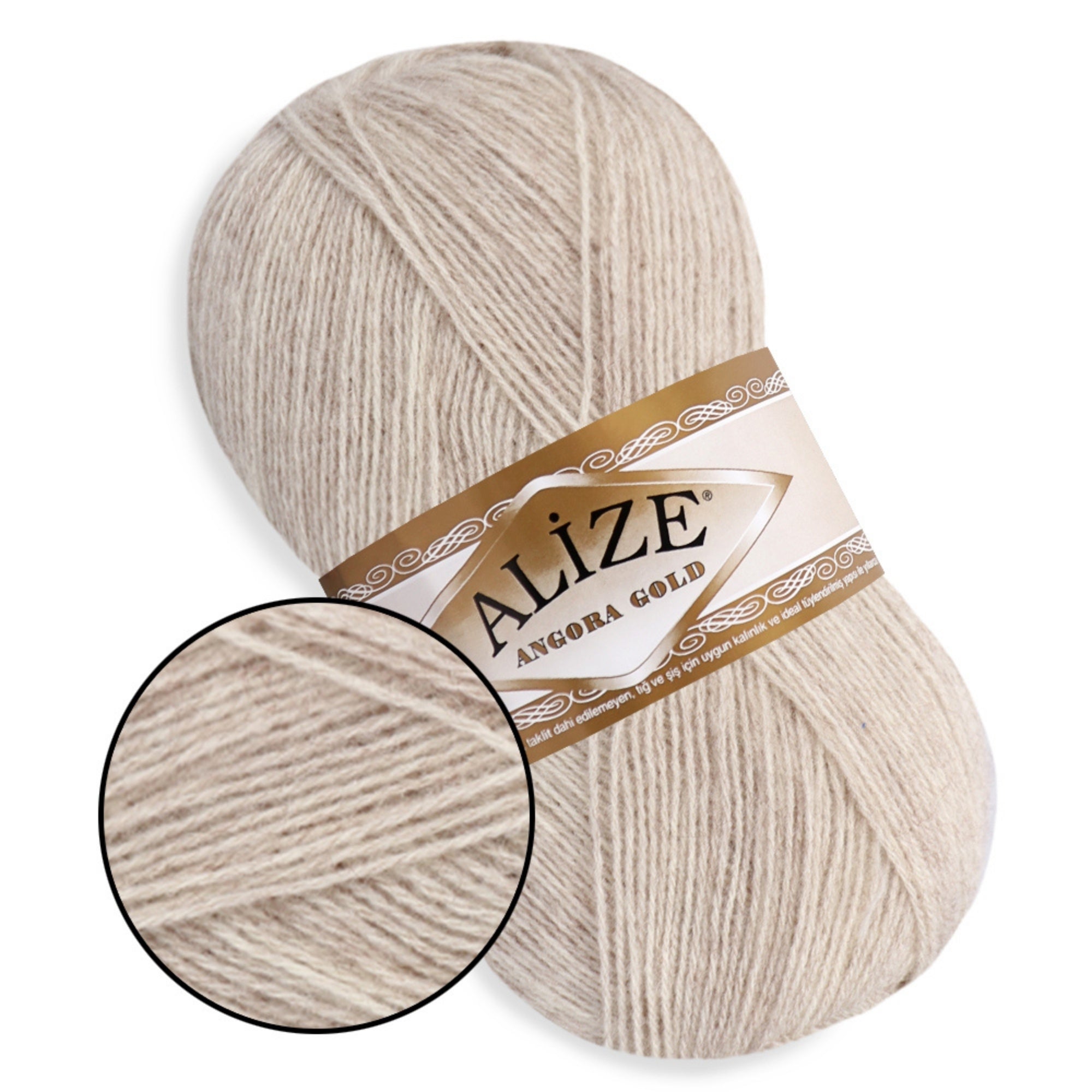 Alize Angora Gold, 56 colors, 3.53 oz / 601 yds