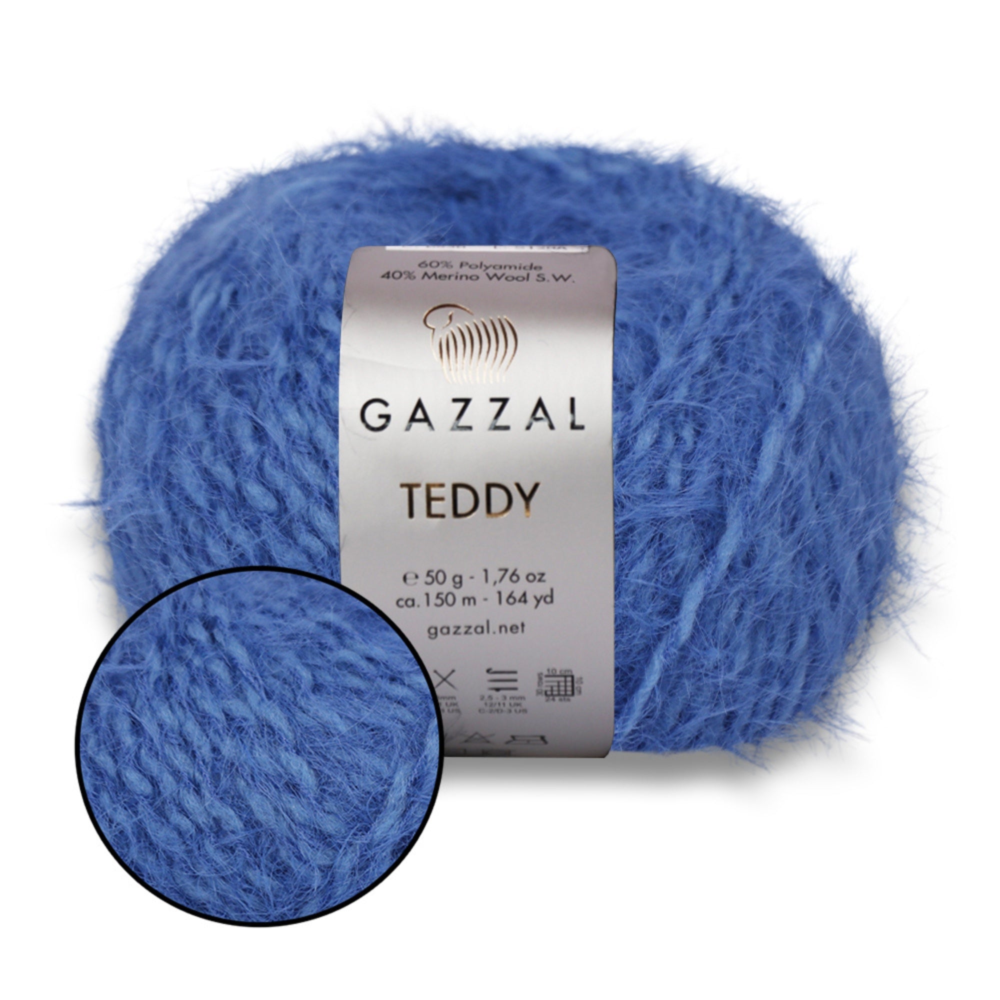 Gazzal Teddy, 26 colors, 1.76 oz / 164 yds