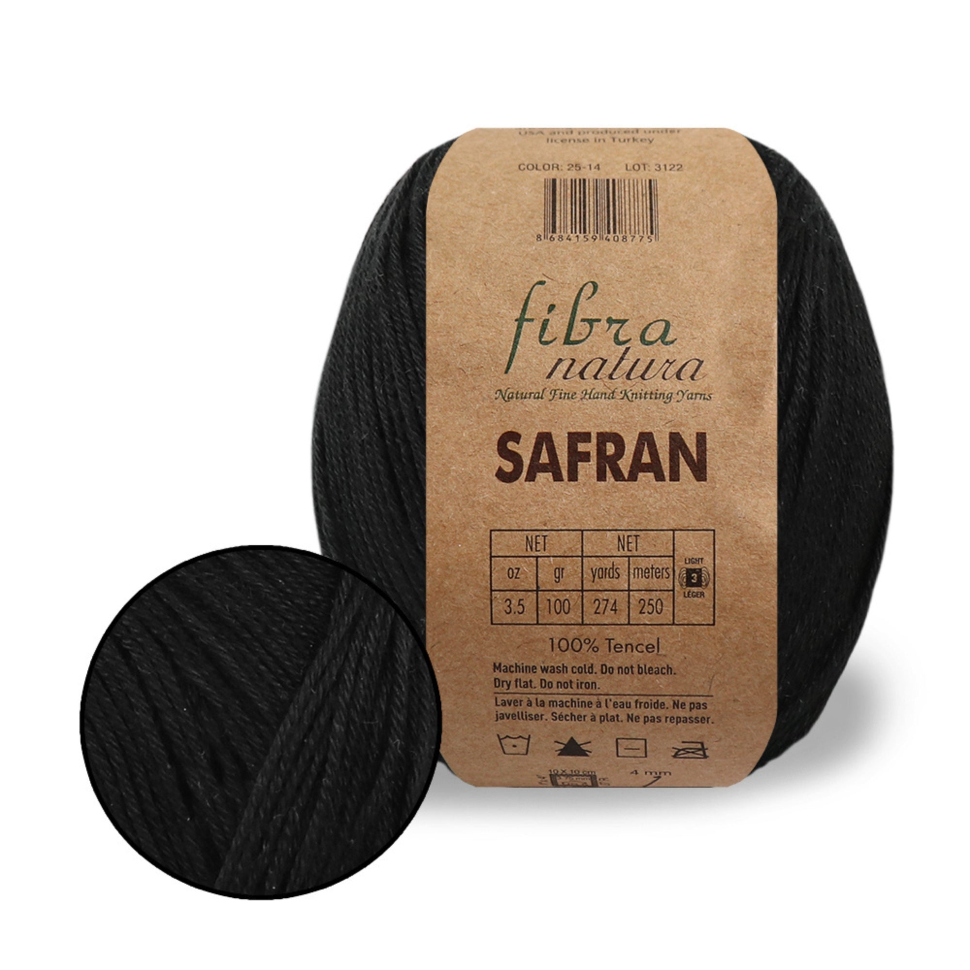 FibraNatura Safran, 8 colors, 1.76 oz / 175 yds
